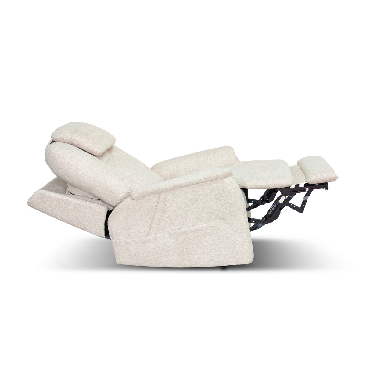 Zecliner Model 3+ Petite Fabric Power Lift Recliner with Power Headrest, Lumbar, Heat & Massage