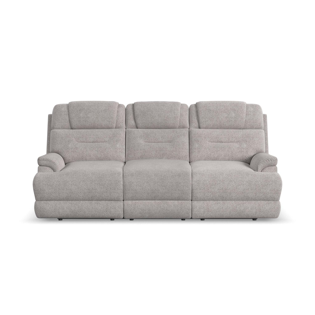 Zecliner Zofa Fabric Power Reclining Sofa with, Power Headrest, Lumbar, Heat & Massage