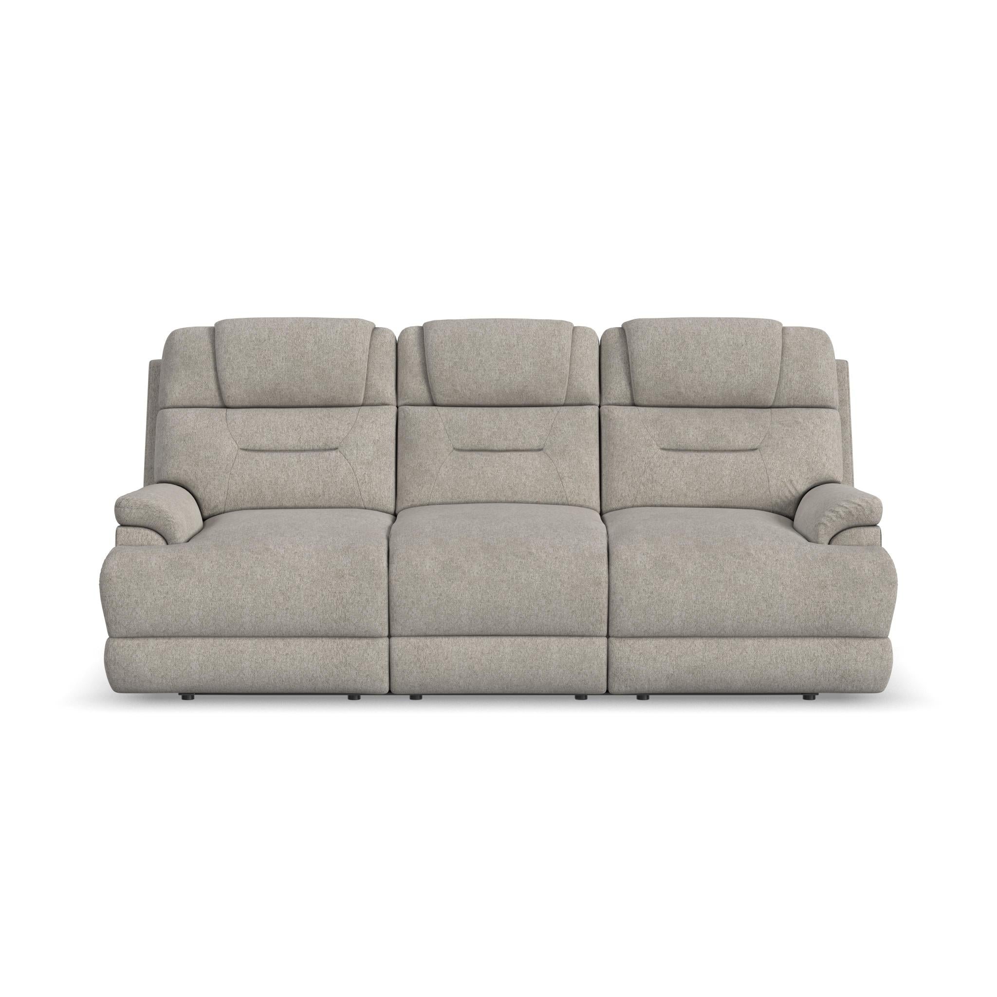 Zecliner Zofa Shell Fabric Power Sleep Sofa with Power Headrests & Lumbar