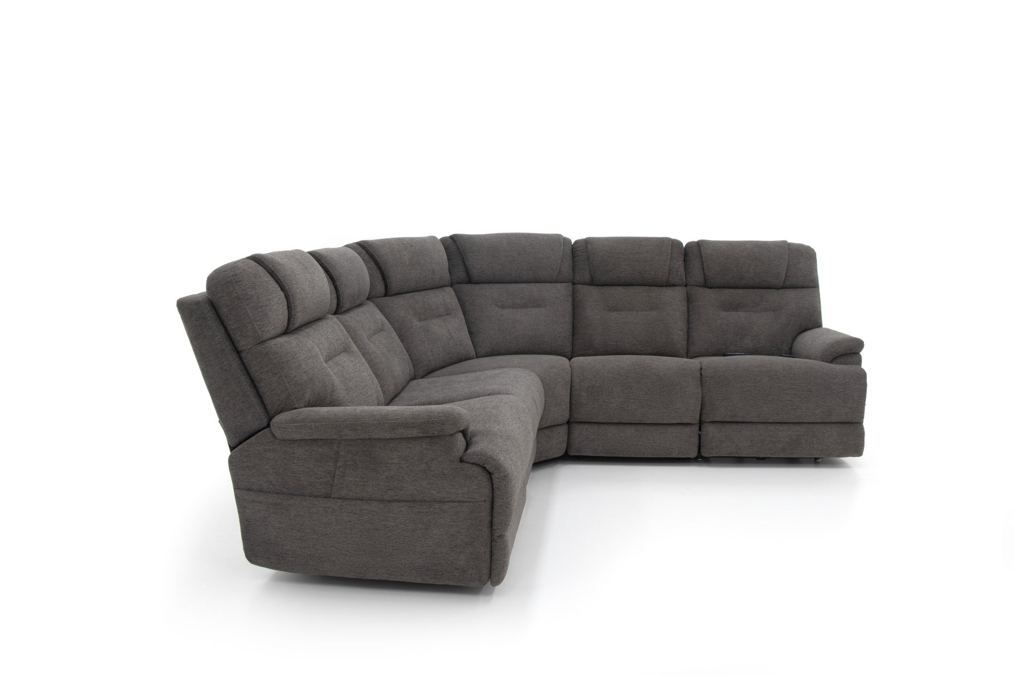 Umber Fabric Power Reclining Sectional