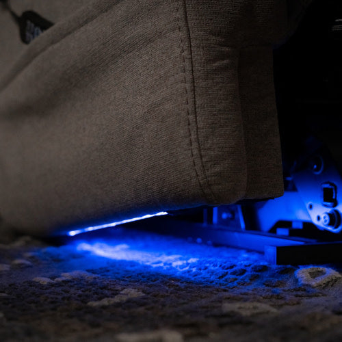 Zecliner Model 2 Petite Dove Fabric Power Lift Sleep Recliner with Power Headrest & Lumbar