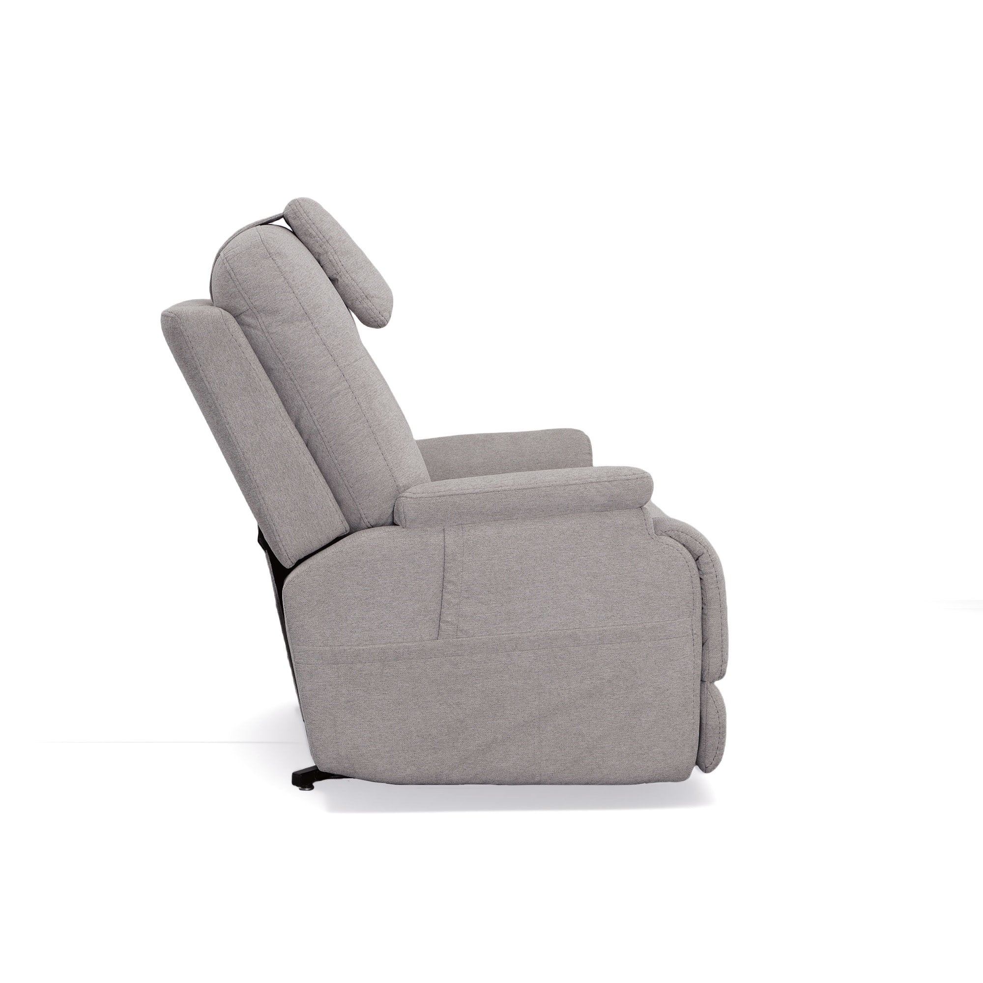 Zecliner Model 1 Dove Fabric Power Sleep Recliner with Power Headrest & Lumbar
