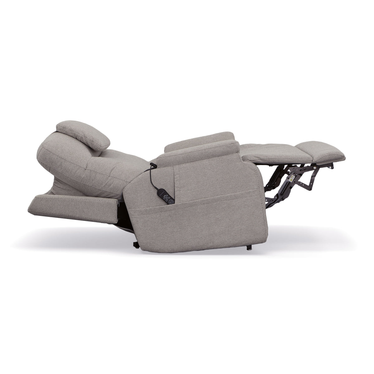 Zecliner Model 1 Dove Fabric Power Sleep Recliner with Power Headrest & Lumbar