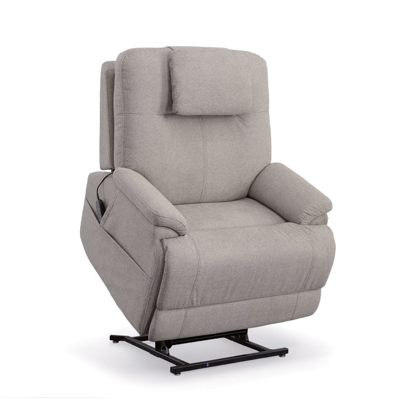 Zecliner Model 1 Dove Fabric Power Lift Sleep Recliner with Power Headrest & Lumbar