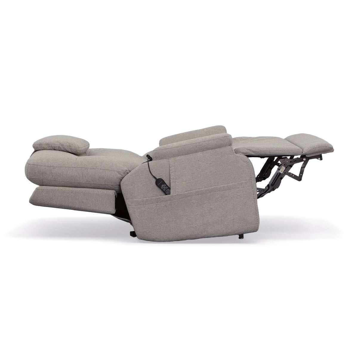 Zecliner Model 1 Dove Fabric Power Lift Sleep Recliner with Power Headrest & Lumbar