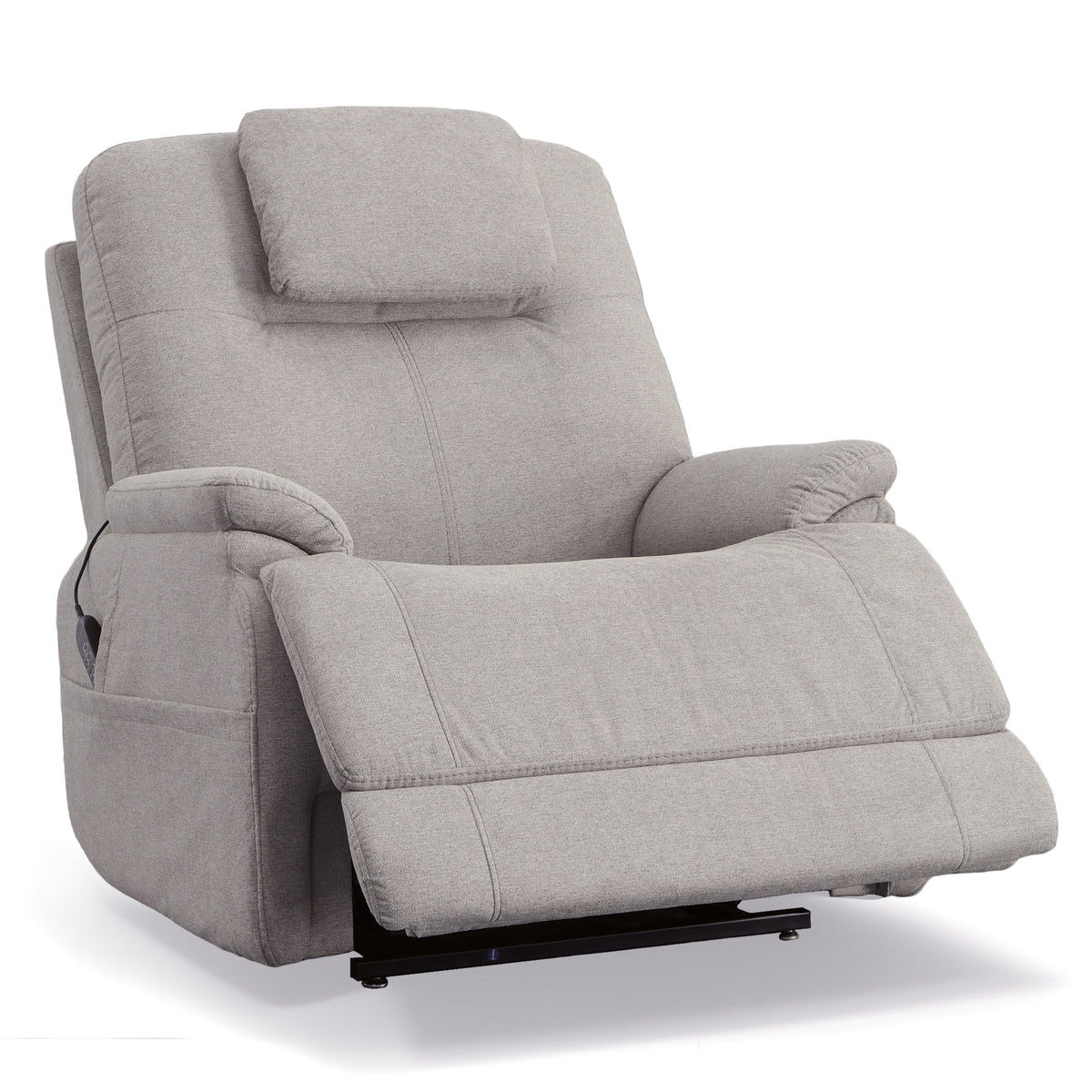 Zecliner Model 1 Dove Fabric Power Lift Sleep Recliner with Power Headrest & Lumbar