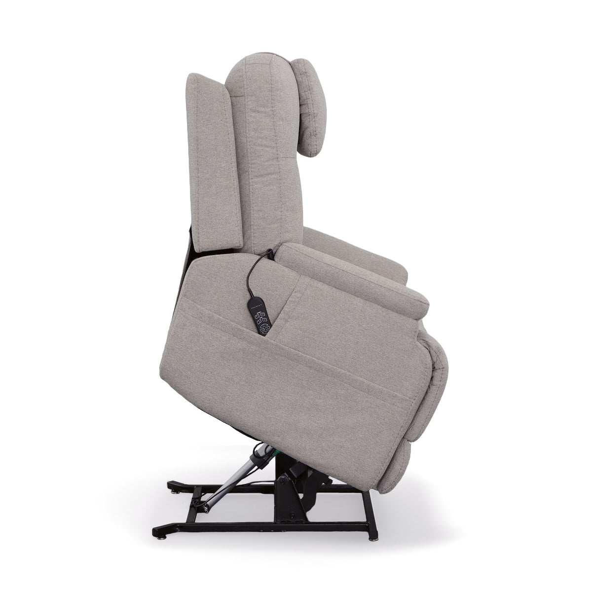 Zecliner Model 1 Dove Fabric Power Lift Sleep Recliner with Power Headrest & Lumbar