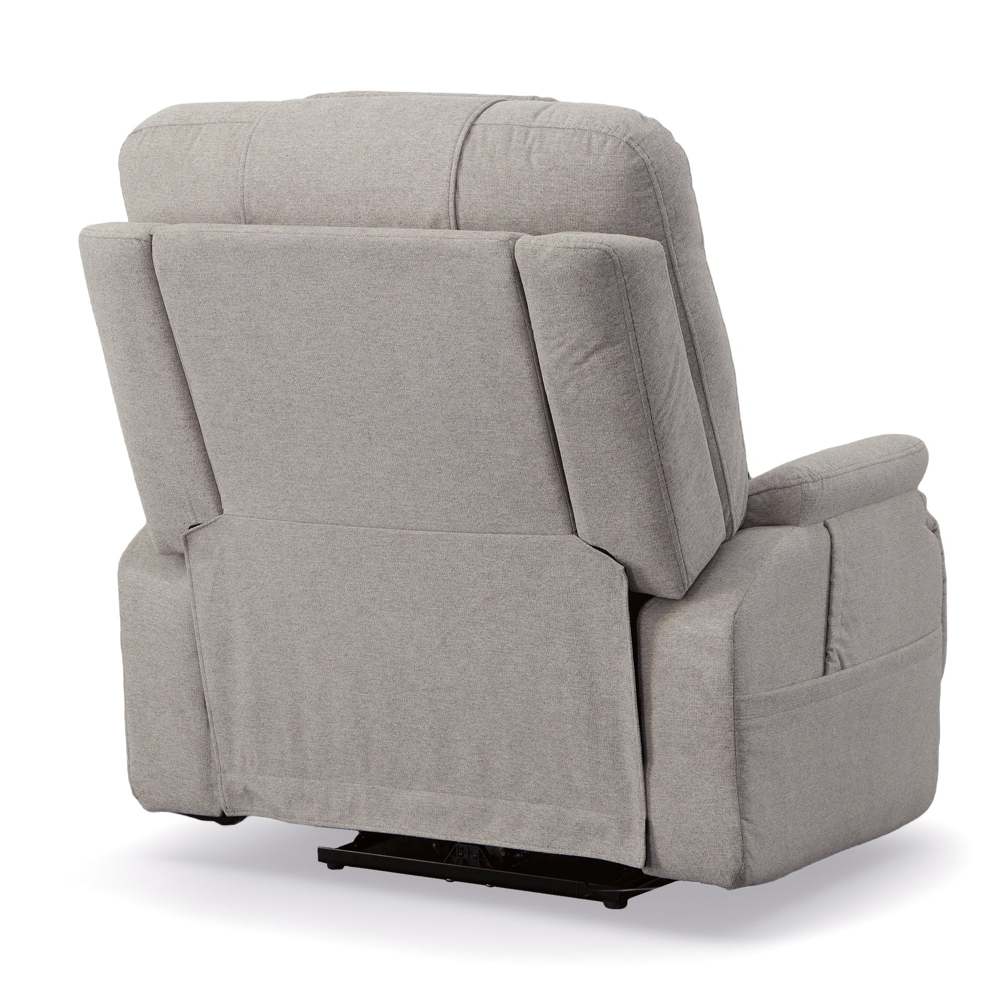 Zecliner Model 2 Dove Fabric Power Sleep Recliner with Power Headrest & Lumbar
