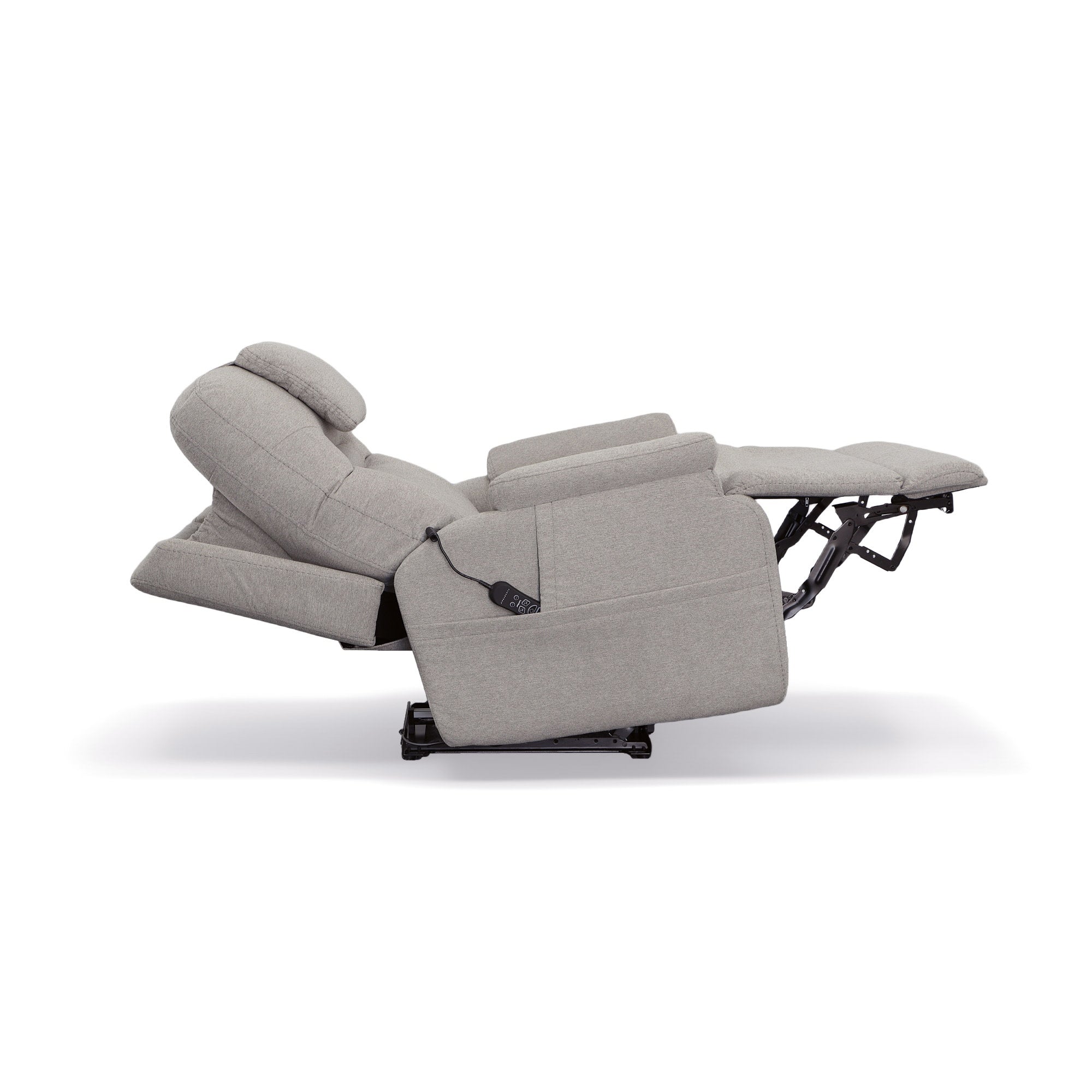 Zecliner Model 2+ Fabric Power Lift Sleep Recliner with Power Headrest, Lumbar, Heat & Massage