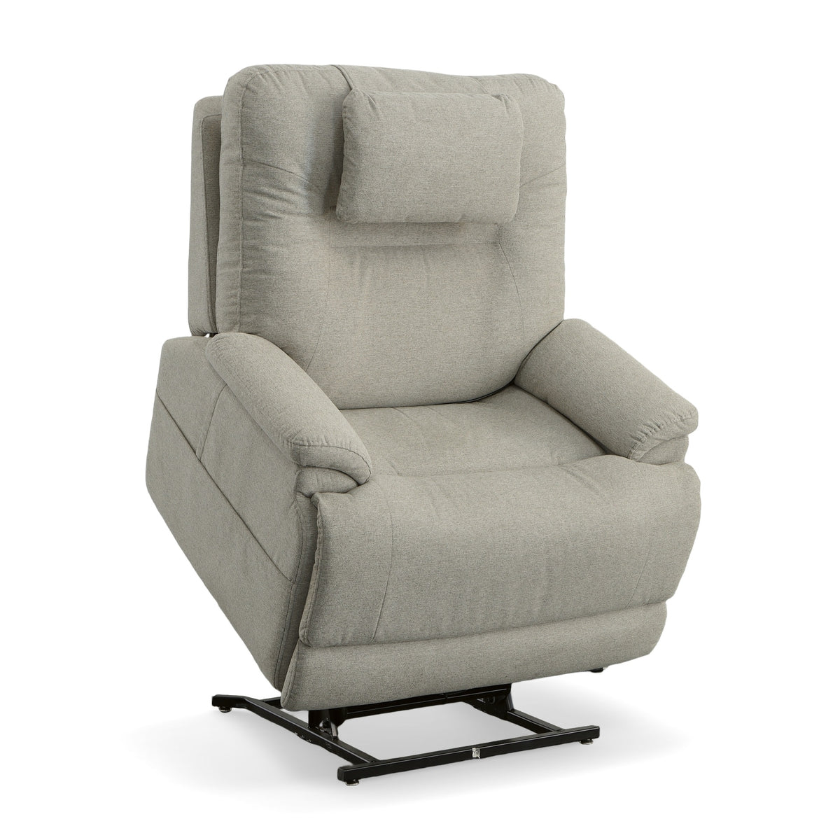 Zecliner Model 2+ Fabric Power Lift Sleep Recliner with Power Headrest, Lumbar, Heat & Massage