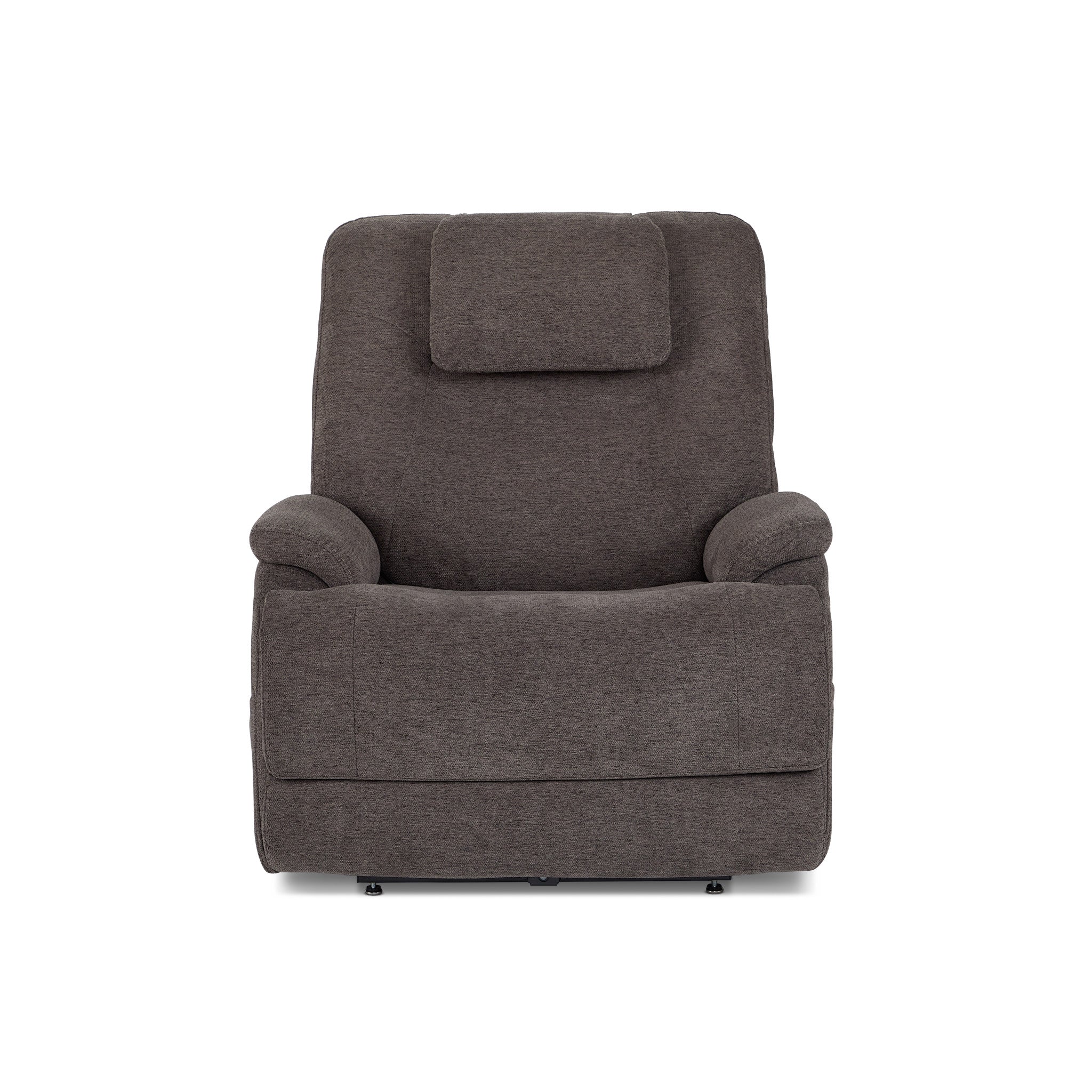 Zecliner Model 2+ Umber Fabric Power Lift Sleep Recliner with Power Headrest, Lumbar, Heat & Massage