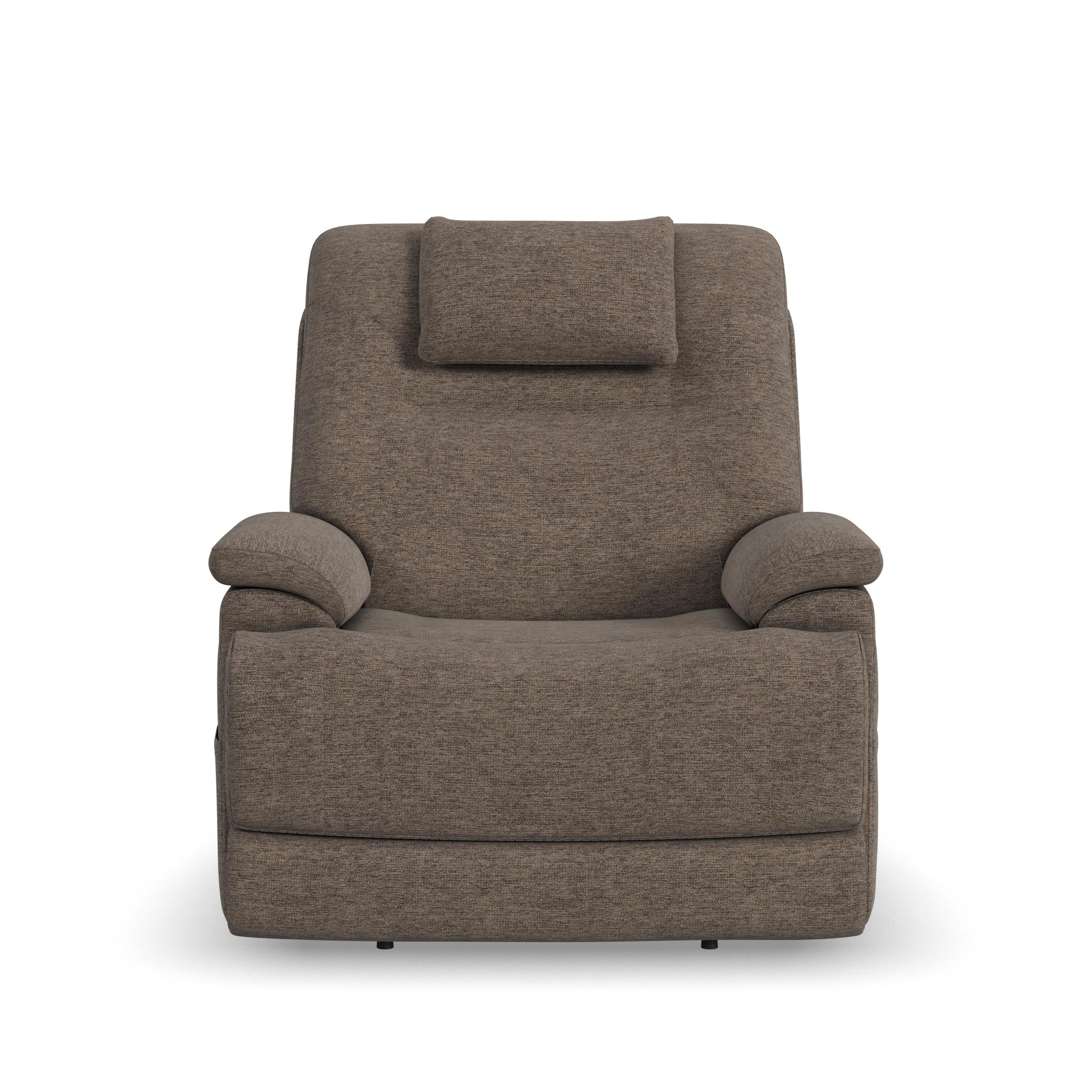 Zecliner Model 2+ Toast Fabric Power Lift Sleep Recliner with Power Headrest, Lumbar, Heat & Massage