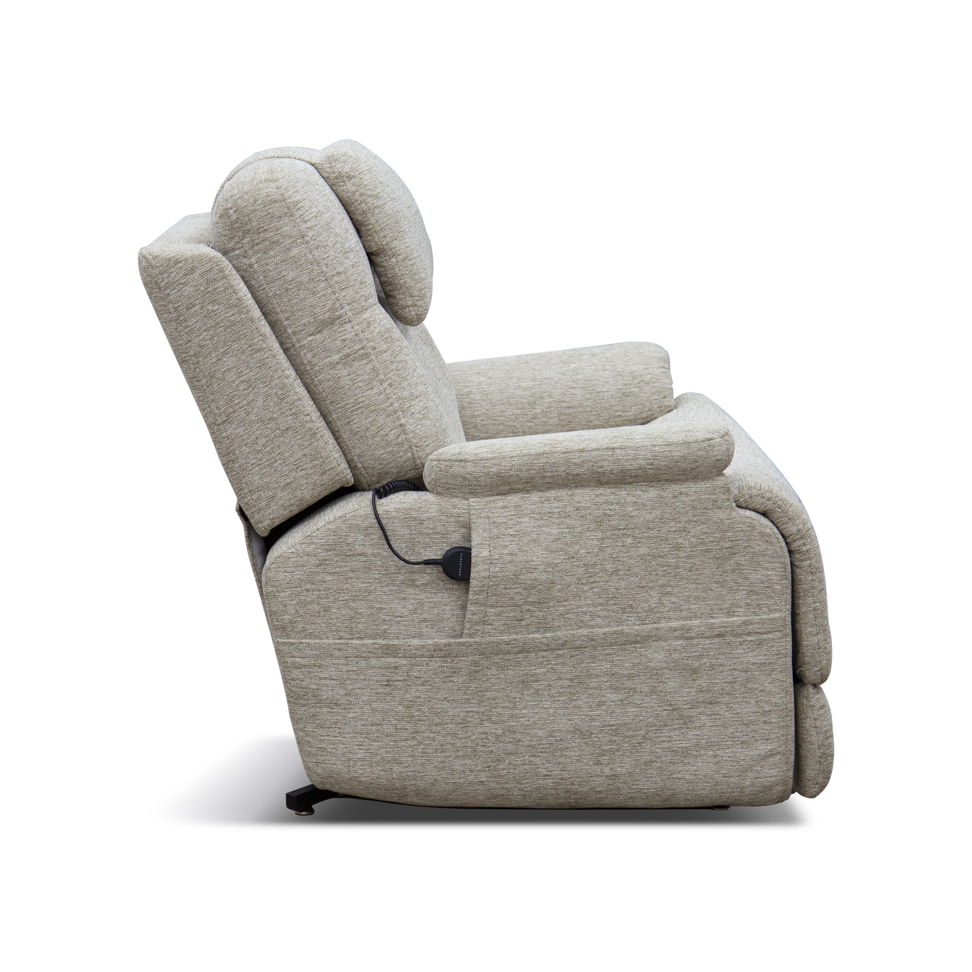 Zecliner Model 2+ Fabric Power Lift Sleep Recliner with Power Headrest, Lumbar, Heat & Massage