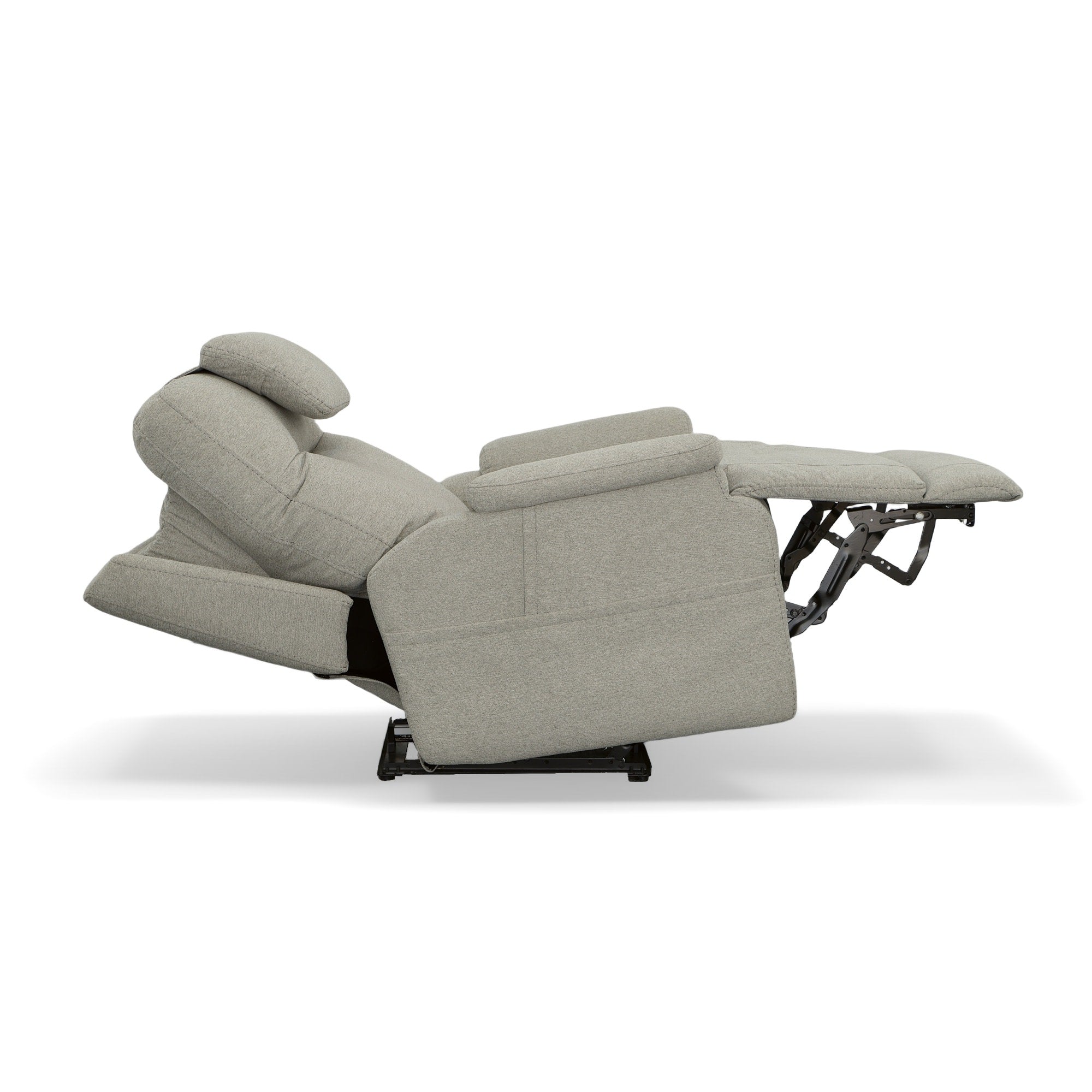 Zecliner Model 2 Dove Fabric Power Lift Sleep Recliner with Power Headrest & Lumbar