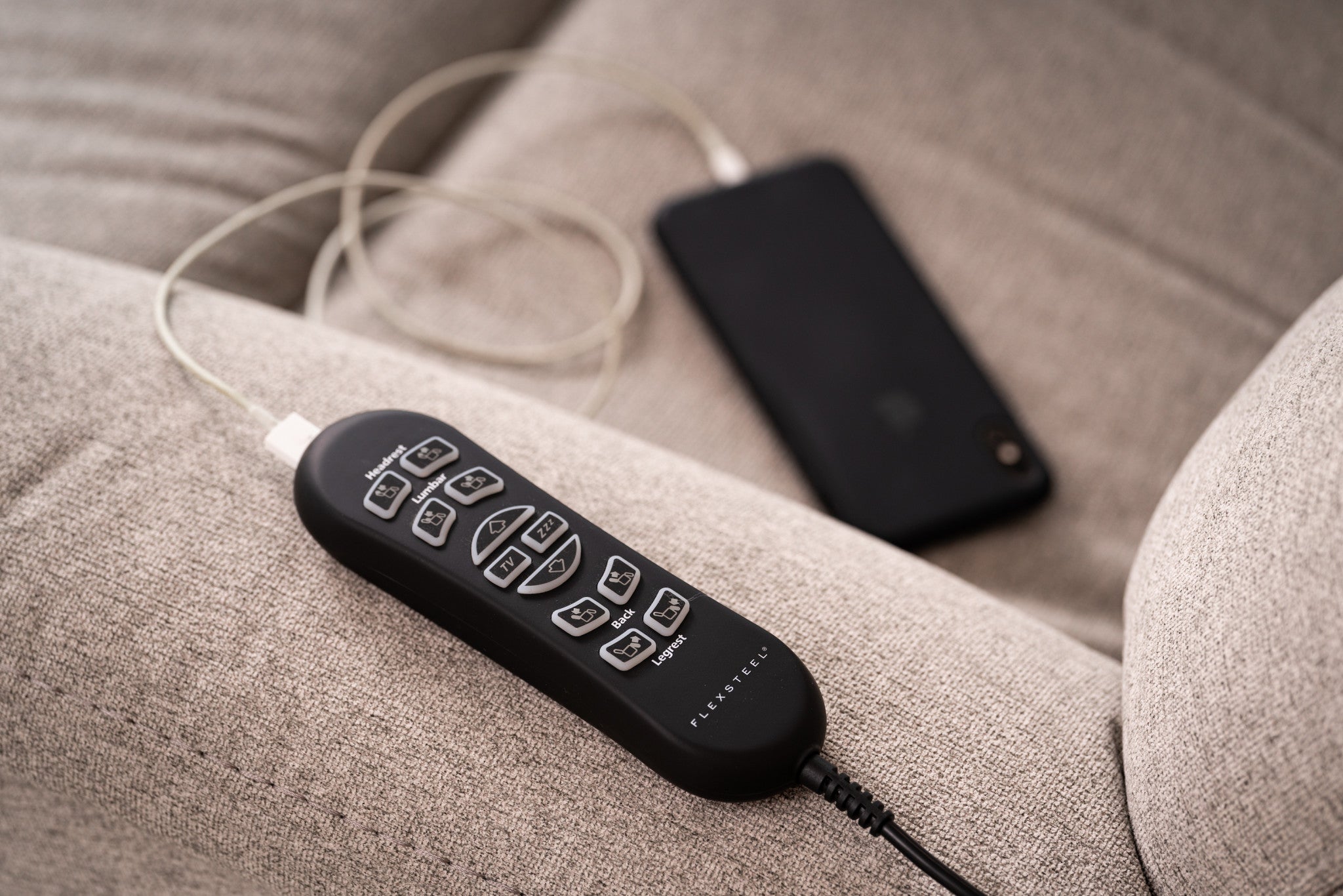 Zecliner Model 2 Dove Fabric Power Lift Sleep Recliner with Power Headrest & Lumbar