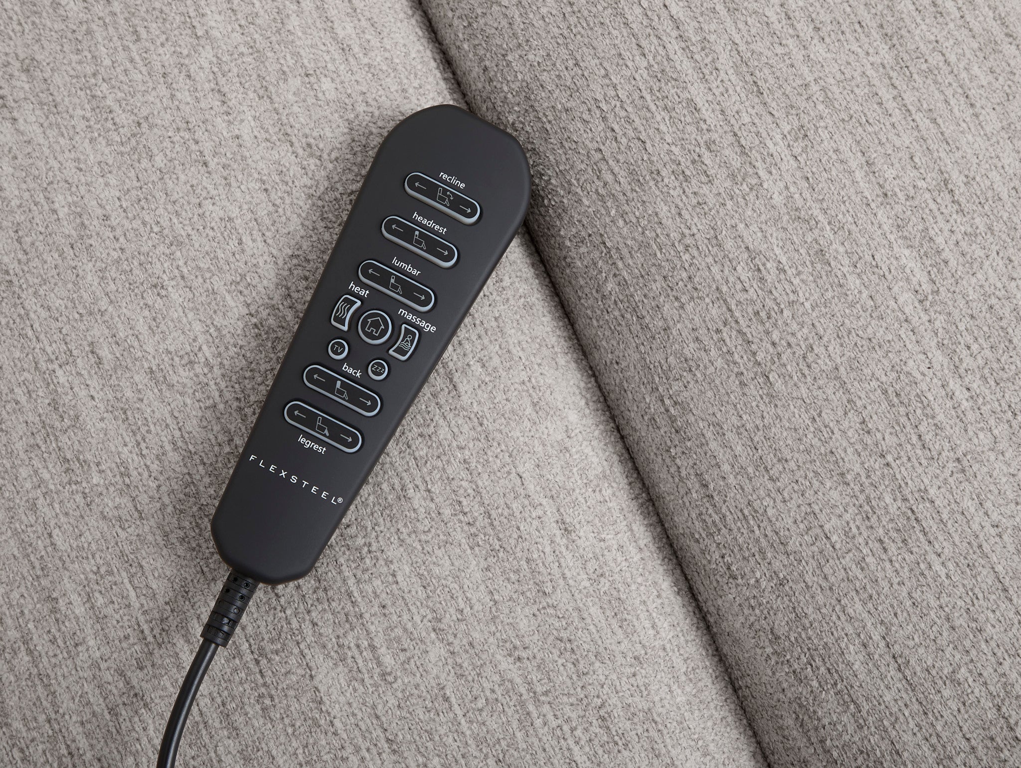 Zecliner Model 3+ Ceramic Fabric Power Rocking Sleep Recliner with Power Headrest, Lumbar, Heat & Massage