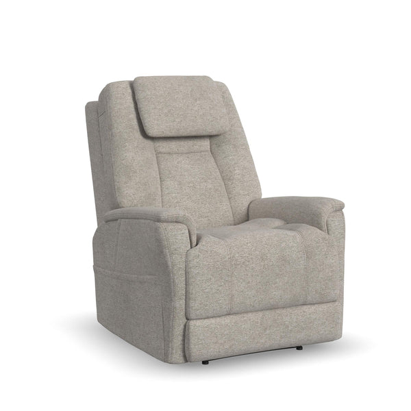 Zecliner Model 3+ Fabric Power Rocking Sleep Recliner with Power Headrest, Lumbar, Heat & Massage