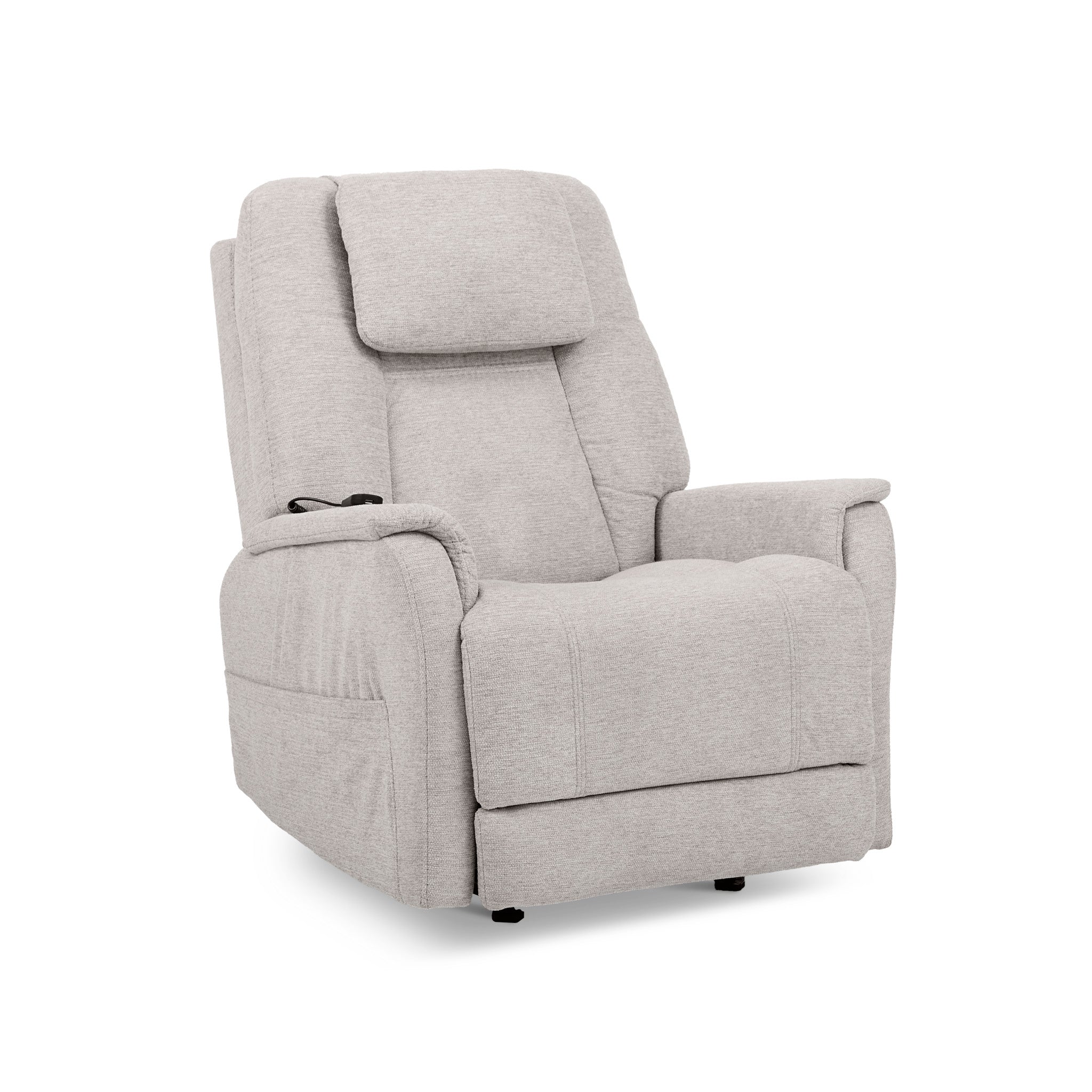 Zecliner Model 3+ Fabric Power Lift Sleep Recliner with Power Headrest, Lumbar, Heat & Massage