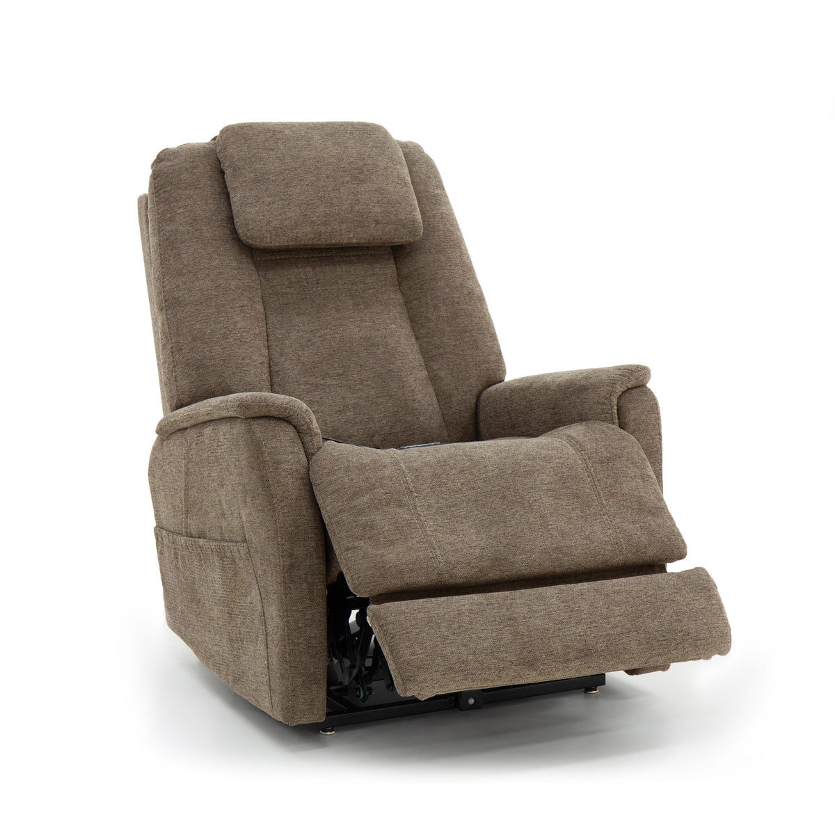 Zecliner Model 3+ Fabric Power Lift Recliner with Power Headrest, Lumbar, Heat & Massage
