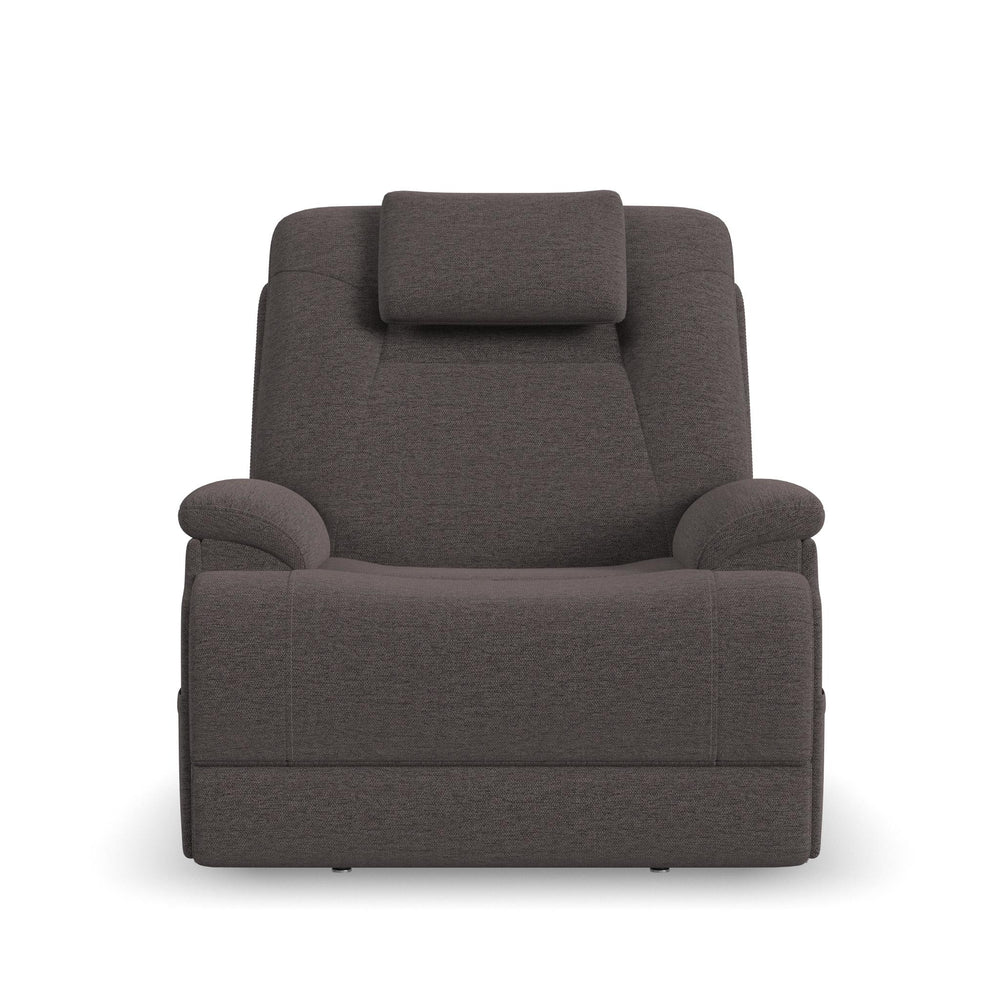 Zecliner Model 4+ Umber Fabric Power Lift Recliner w/ Power Headrest ...