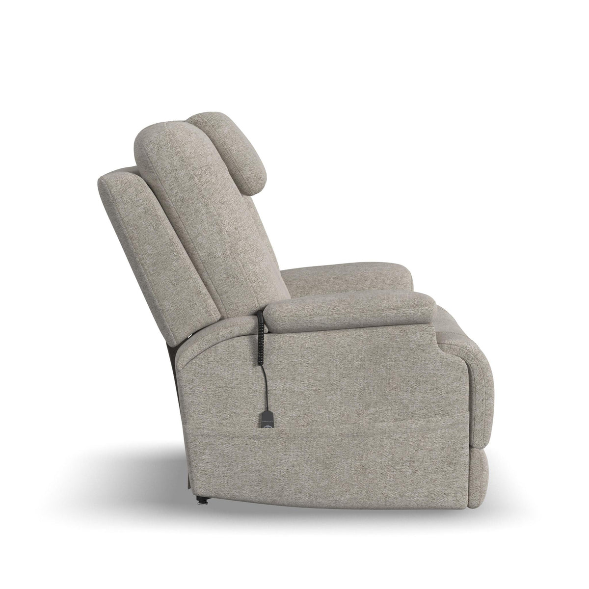 Zecliner Model 4+ Fabric Power Lift Recliner with Power Headrest & Lumbar, Heat & Massage