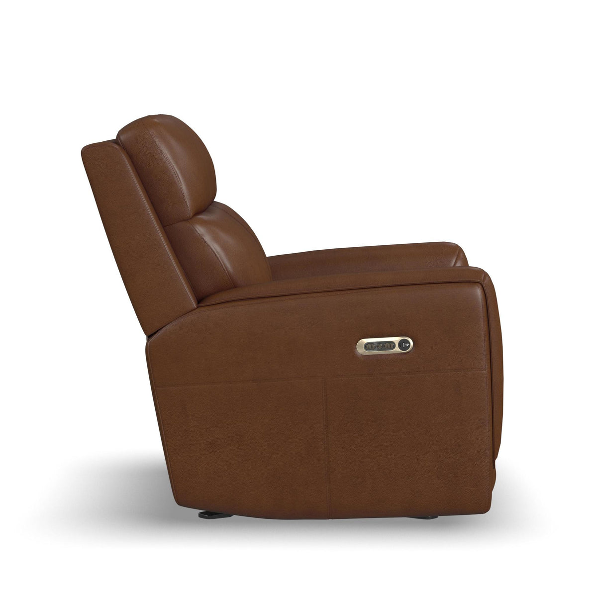 Alister Leather Power Gliding Recliner with Power Headrest and Lumbar