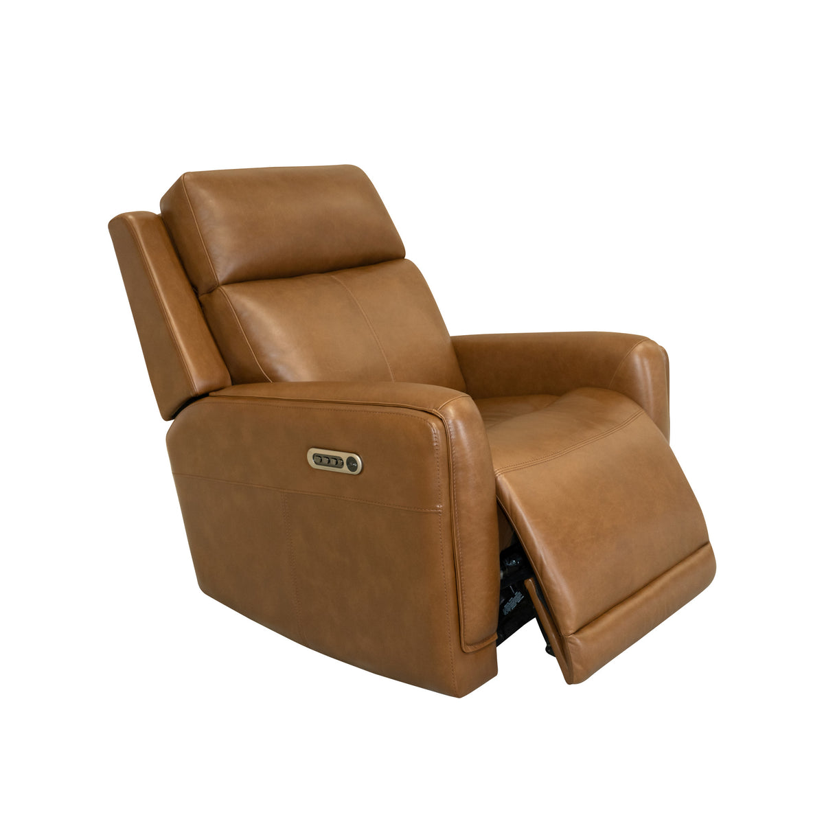 Alister Leather Power Gliding Recliner with Power Headrest and Lumbar