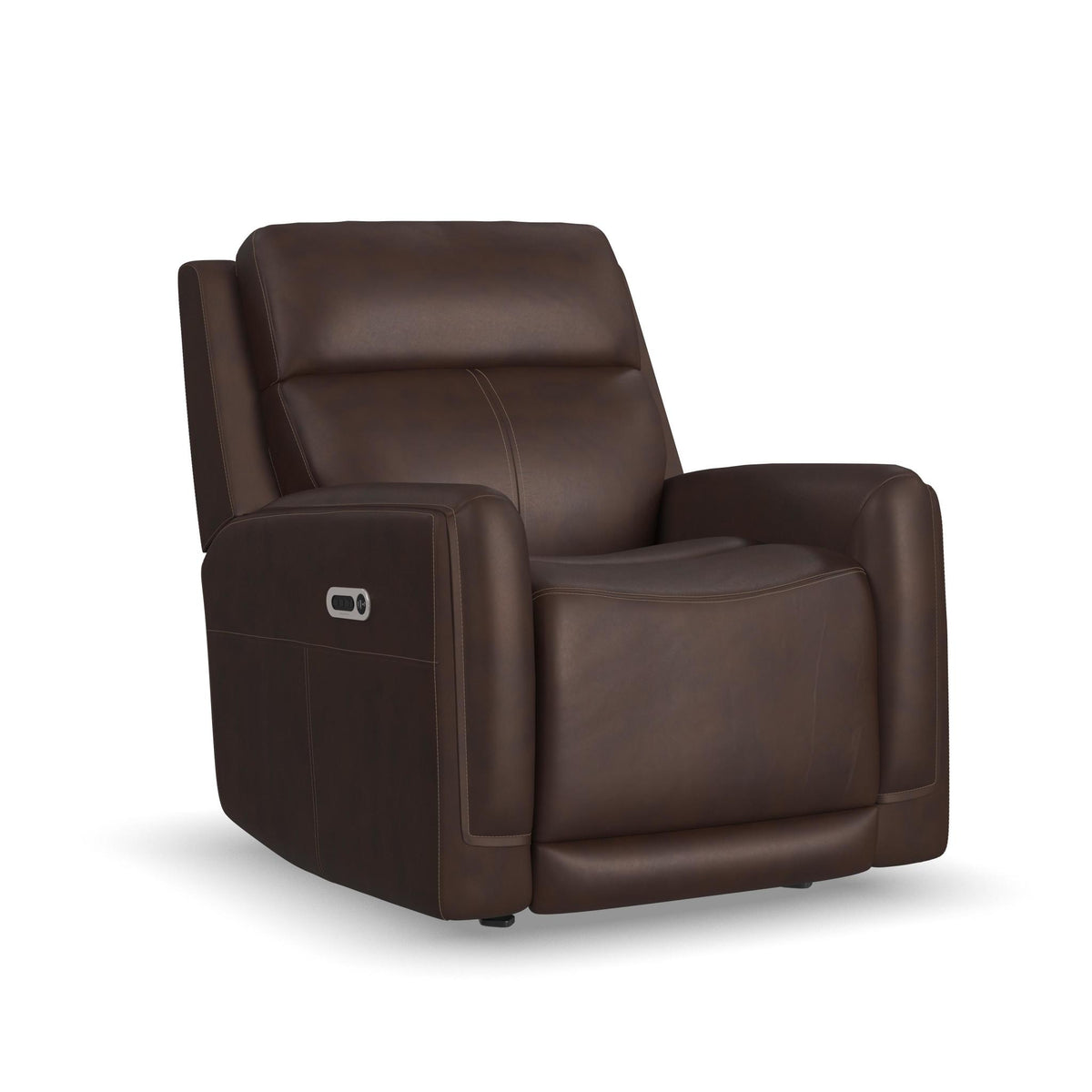Alister Leather Power Gliding Recliner with Power Headrest and Lumbar