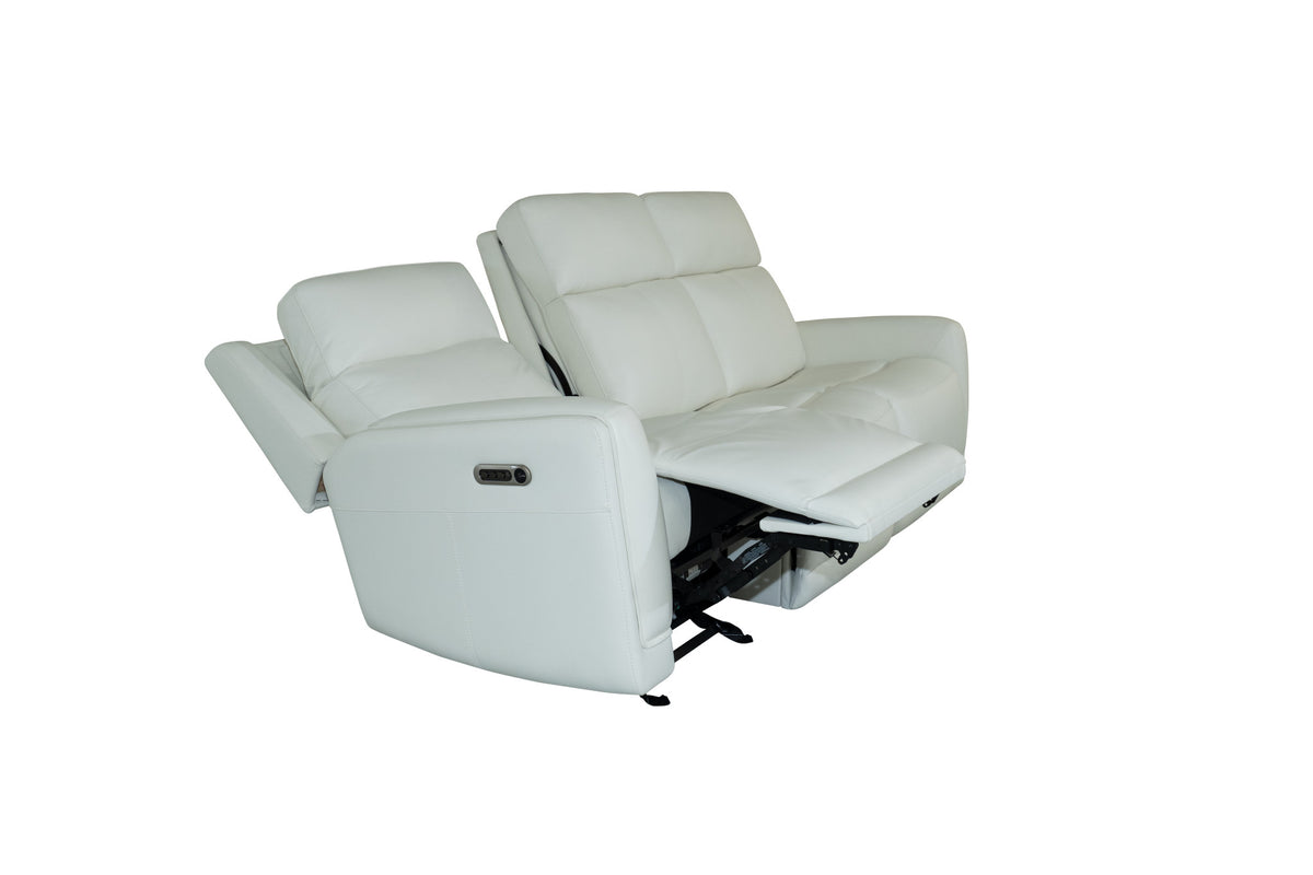 Alister Leather Power Gliding Sofa with Power Headrests & Lumbar