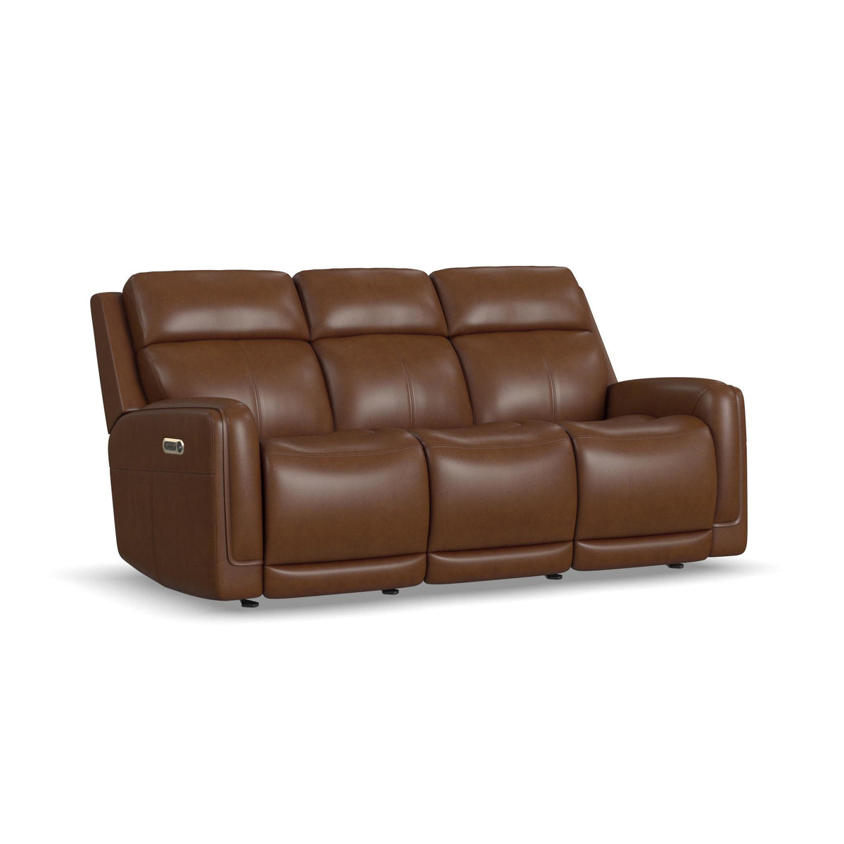 Alister Leather Power Gliding Sofa with Power Headrests & Lumbar