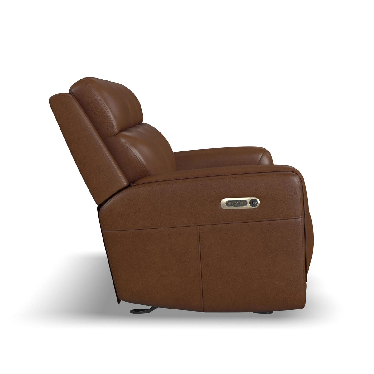 Alister Leather Power Gliding Sofa with Power Headrests & Lumbar