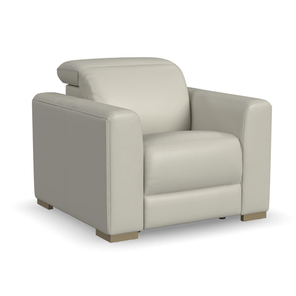 Aurora Leather Power Recliner with Power Headrest