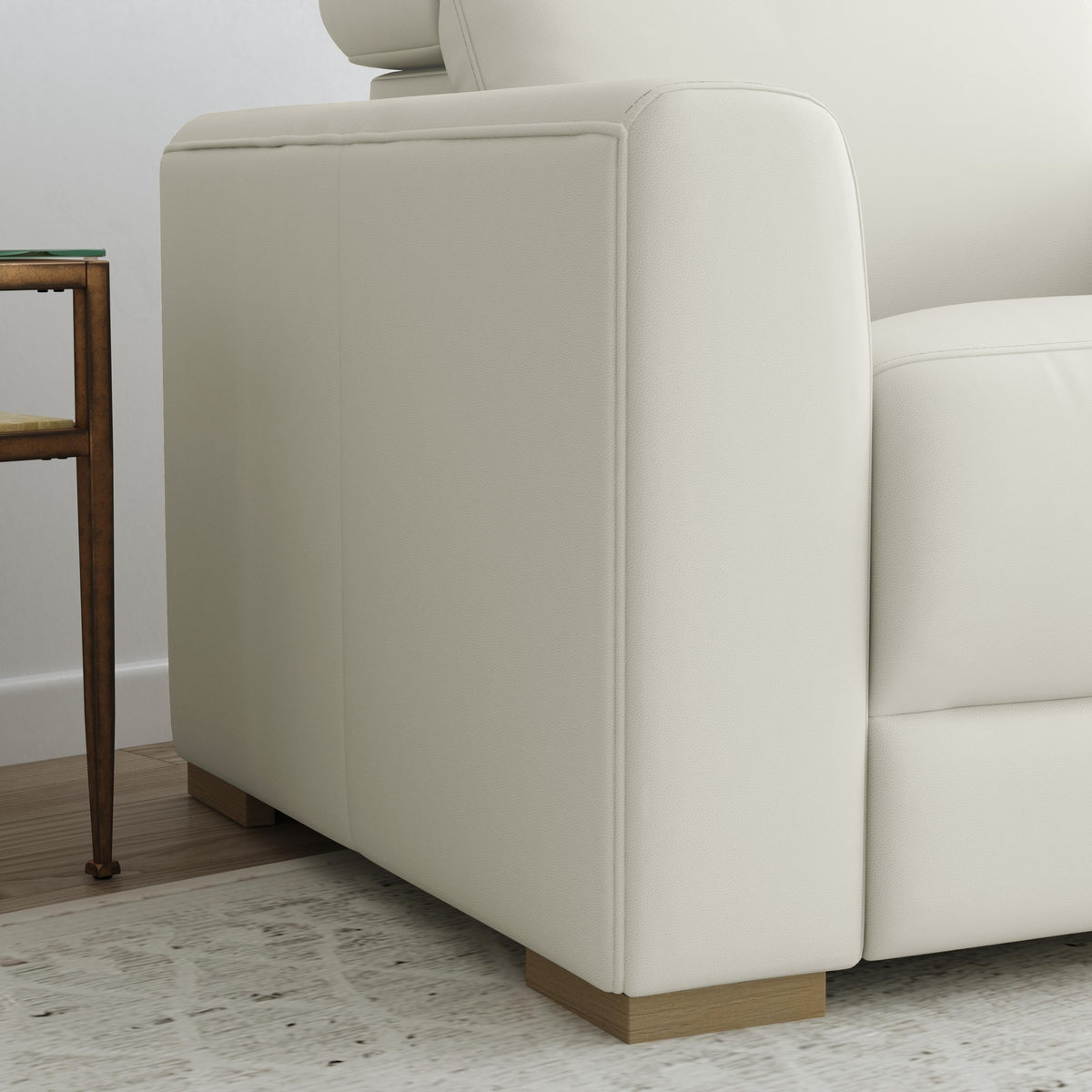 Aurora Leather Power Recliner with Power Headrest