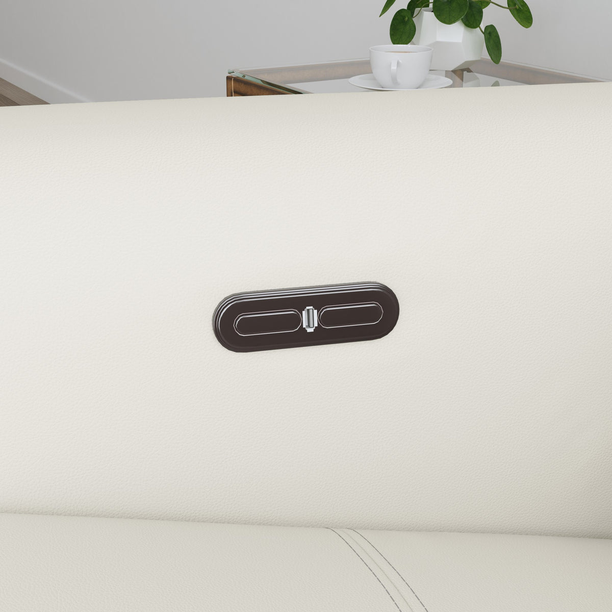 Aurora Leather Power Recliner with Power Headrest
