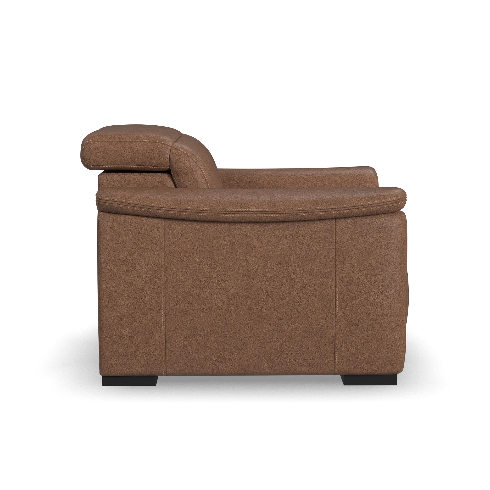 Camden Dusty Taupe Leather Power Recliner with Power Headrest