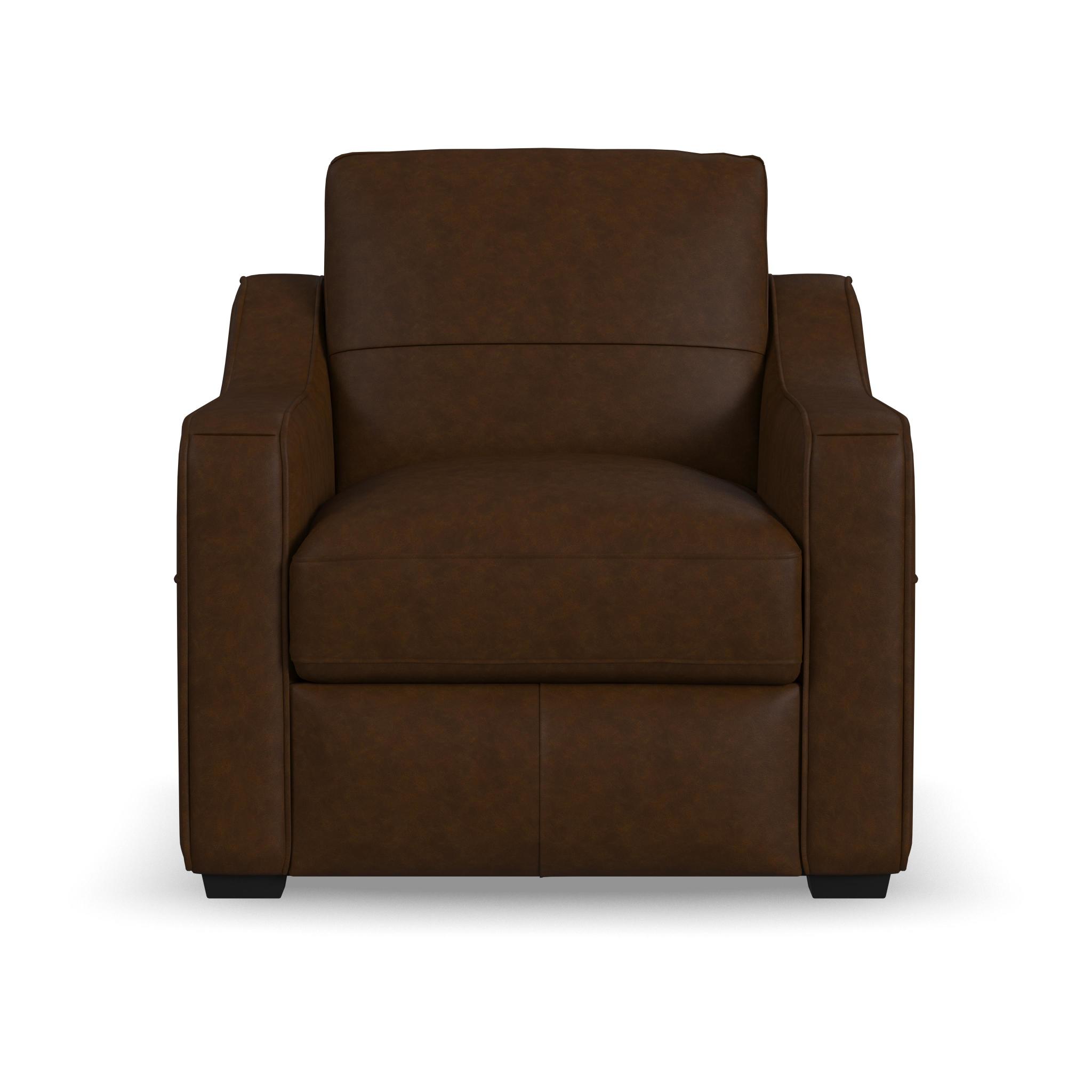 Hudson Woodland Leather Chair