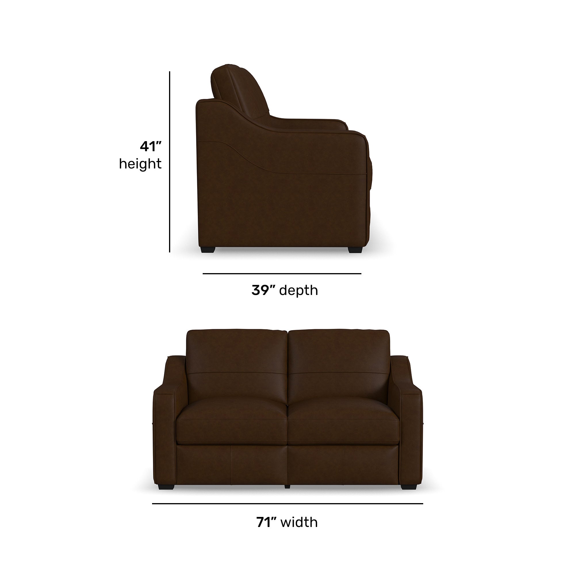 Hudson Leather Loveseat