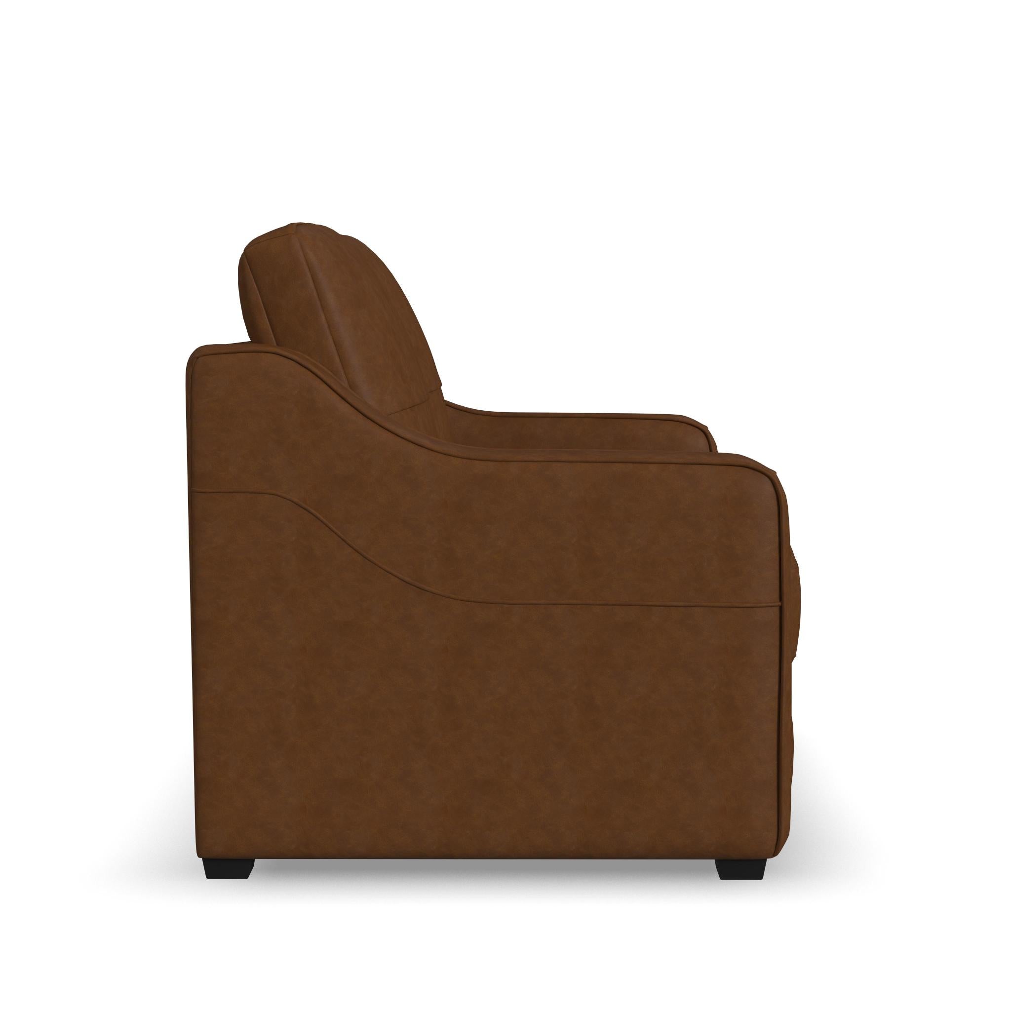 Hudson Autumn Leather Loveseat