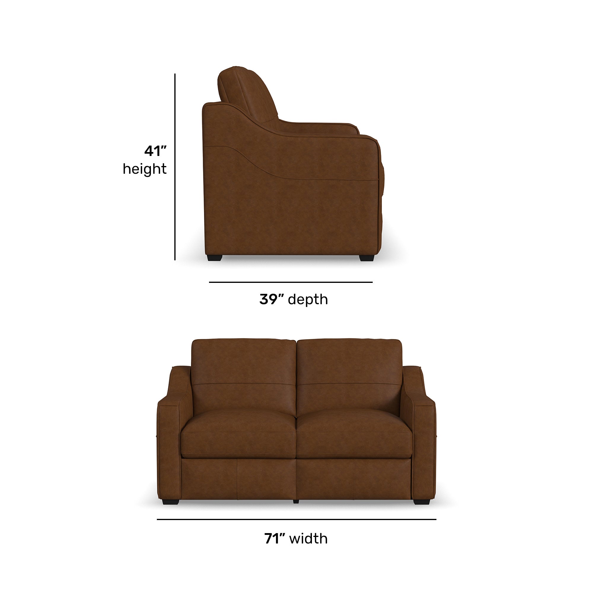 Hudson Leather Loveseat