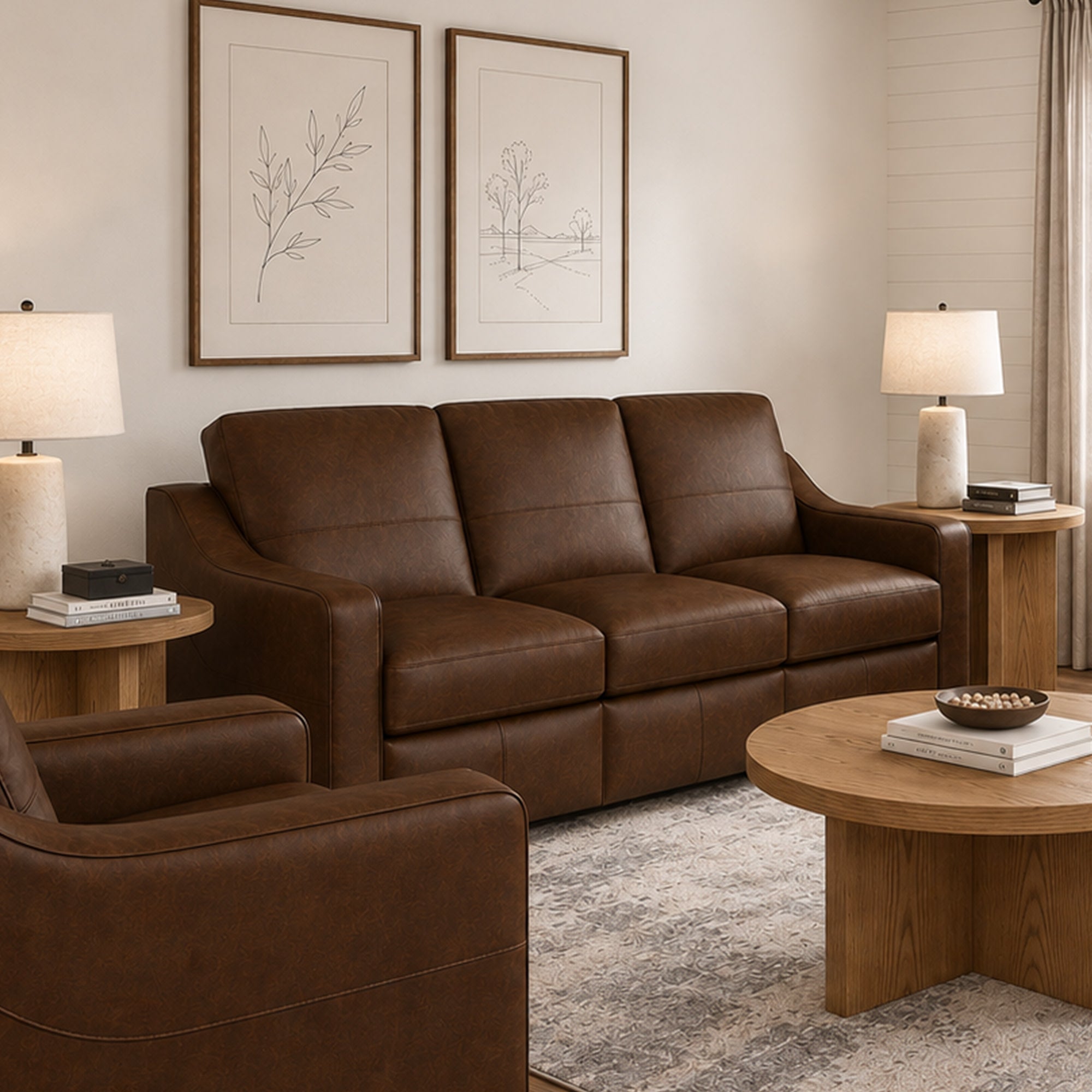 Hudson Leather Sofa