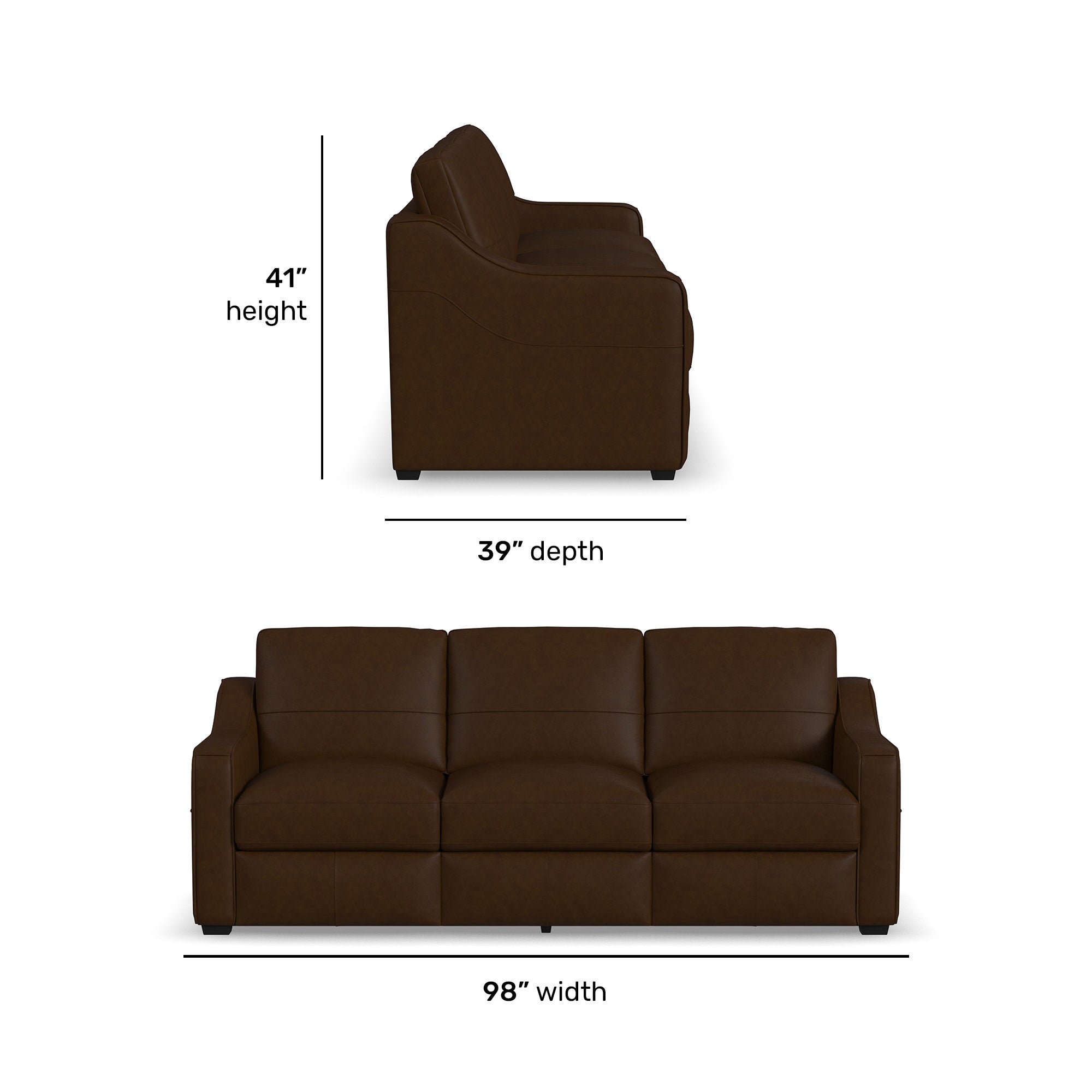 Hudson Leather Sofa
