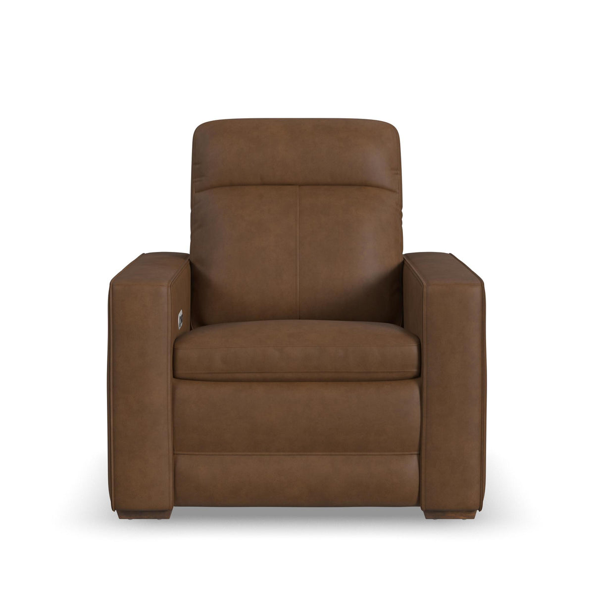 Dutch Leather Power Recliner with Power Headrest & Lumbar