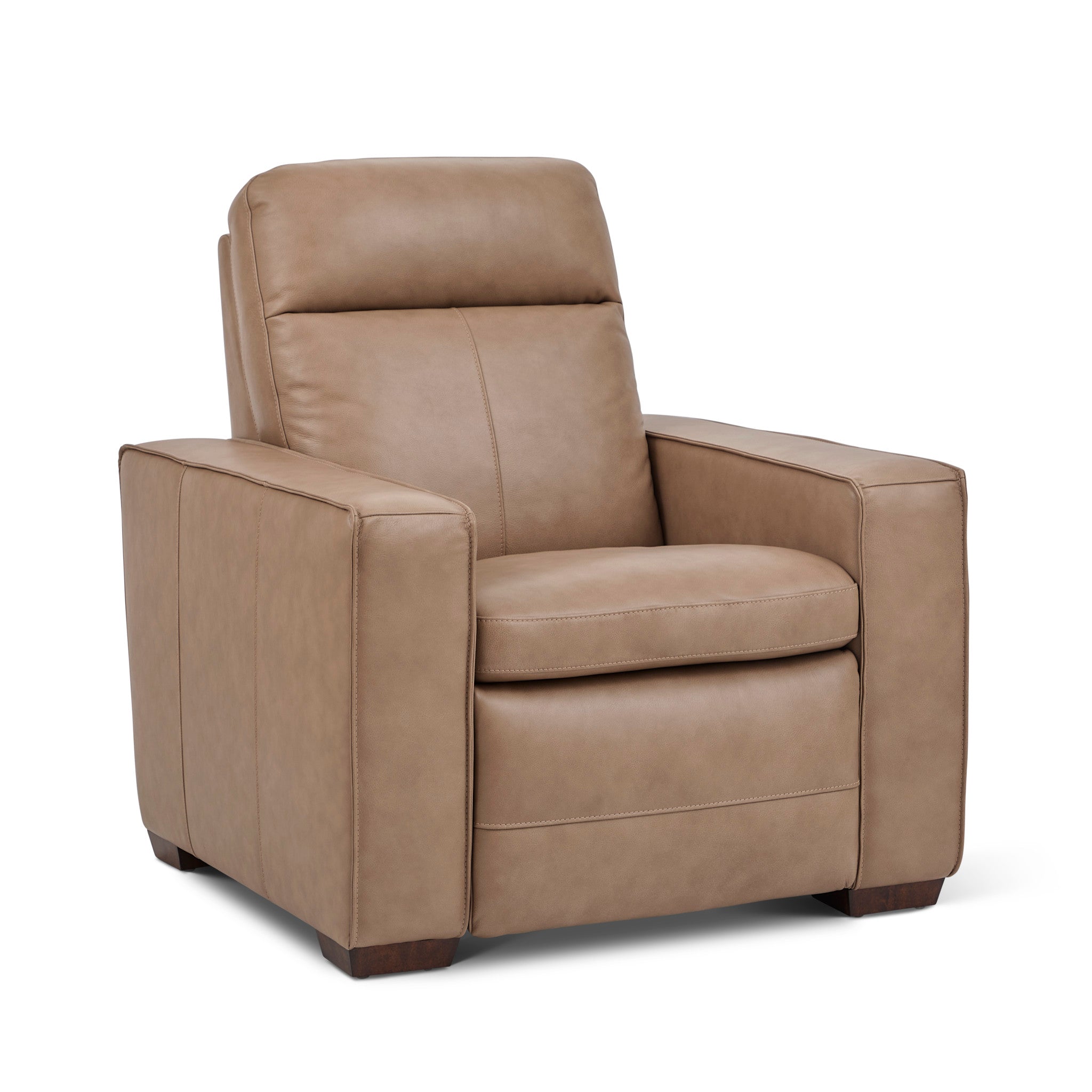 Dutch Leather Power Recliner with Power Headrest & Lumbar