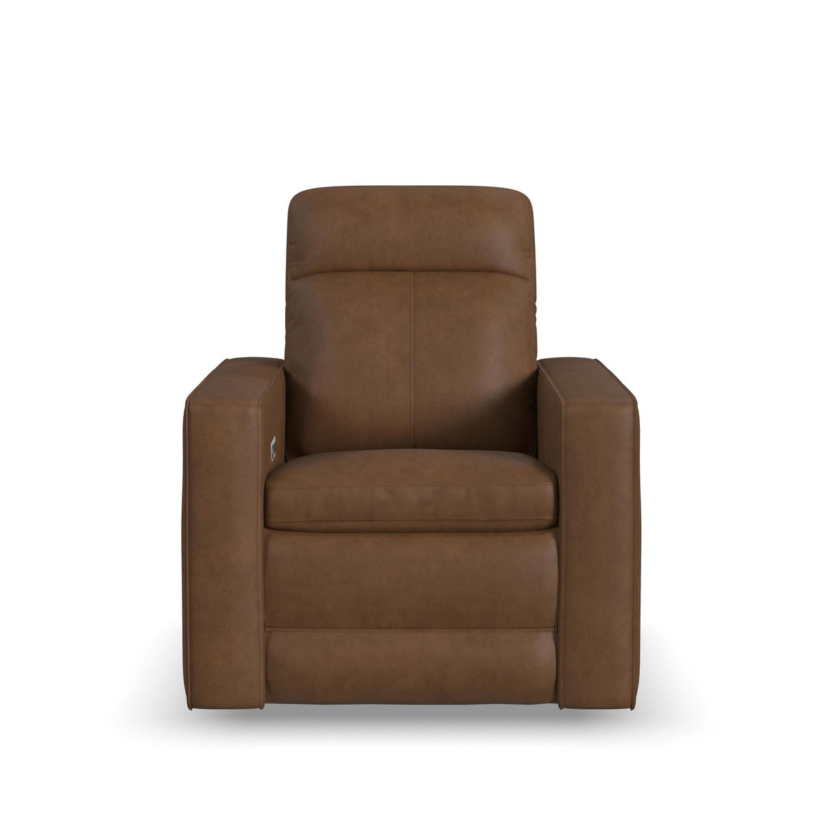 Dutch Leather Power Swivel Gliding Recliner with Power Headrest, Lumbar, Heat & Massage