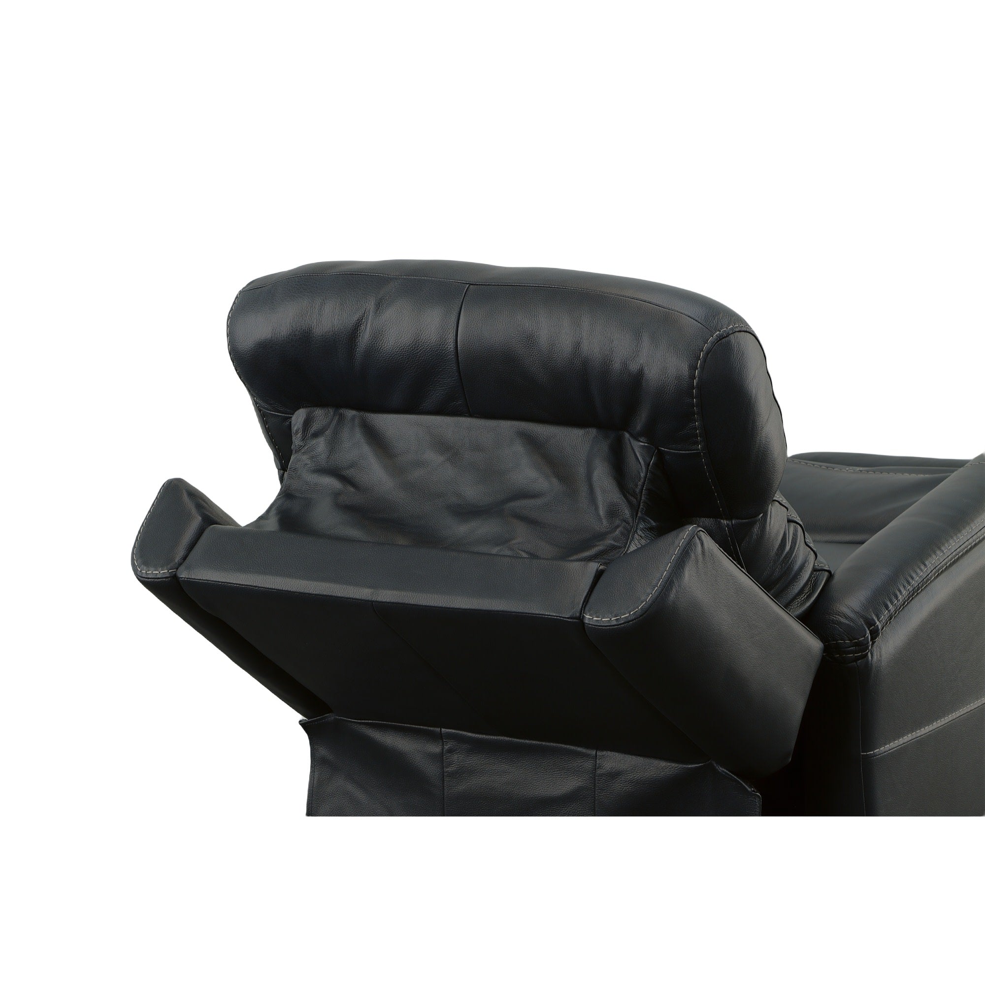 View Leather Power Swivel Recliner with Power Headrest
