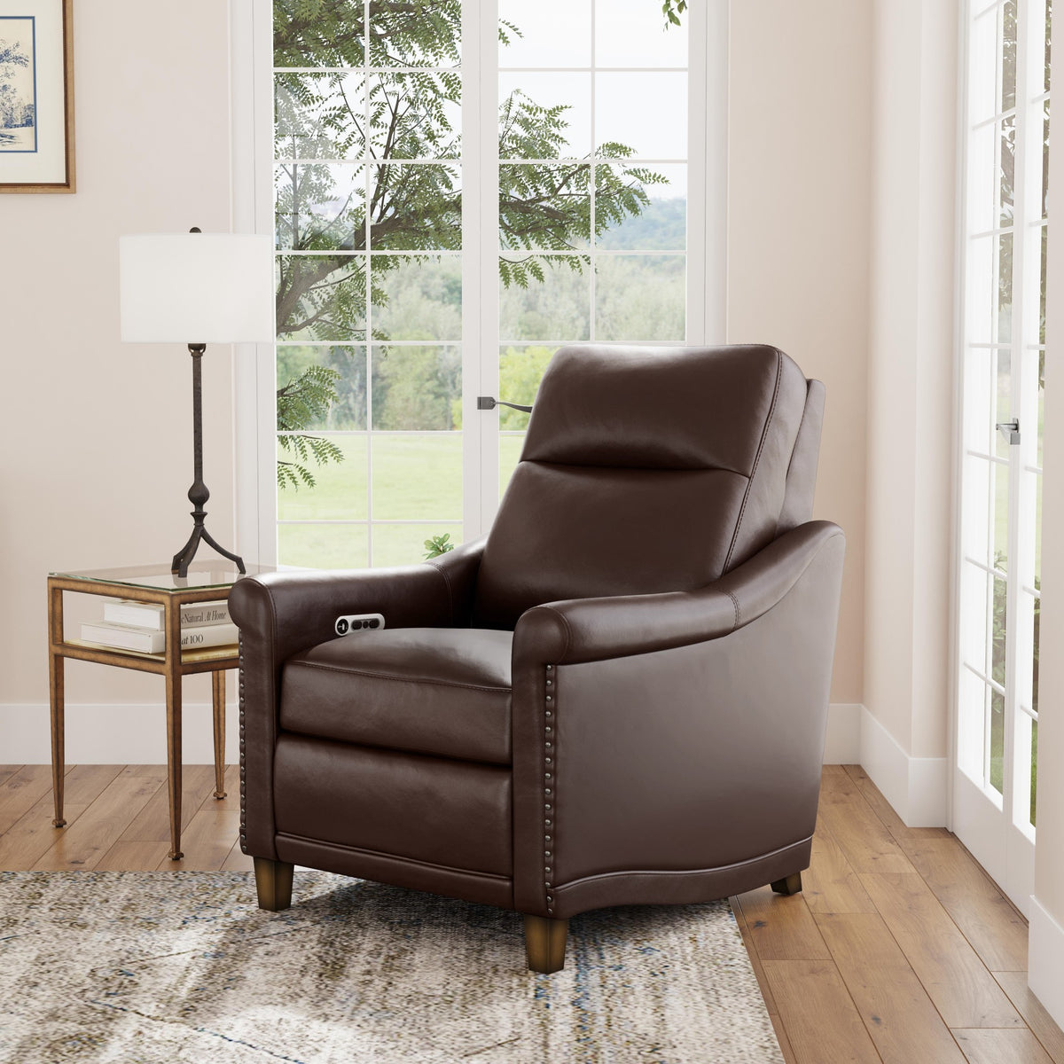 Elizabeth Leather Power Recliner with Power Headrest