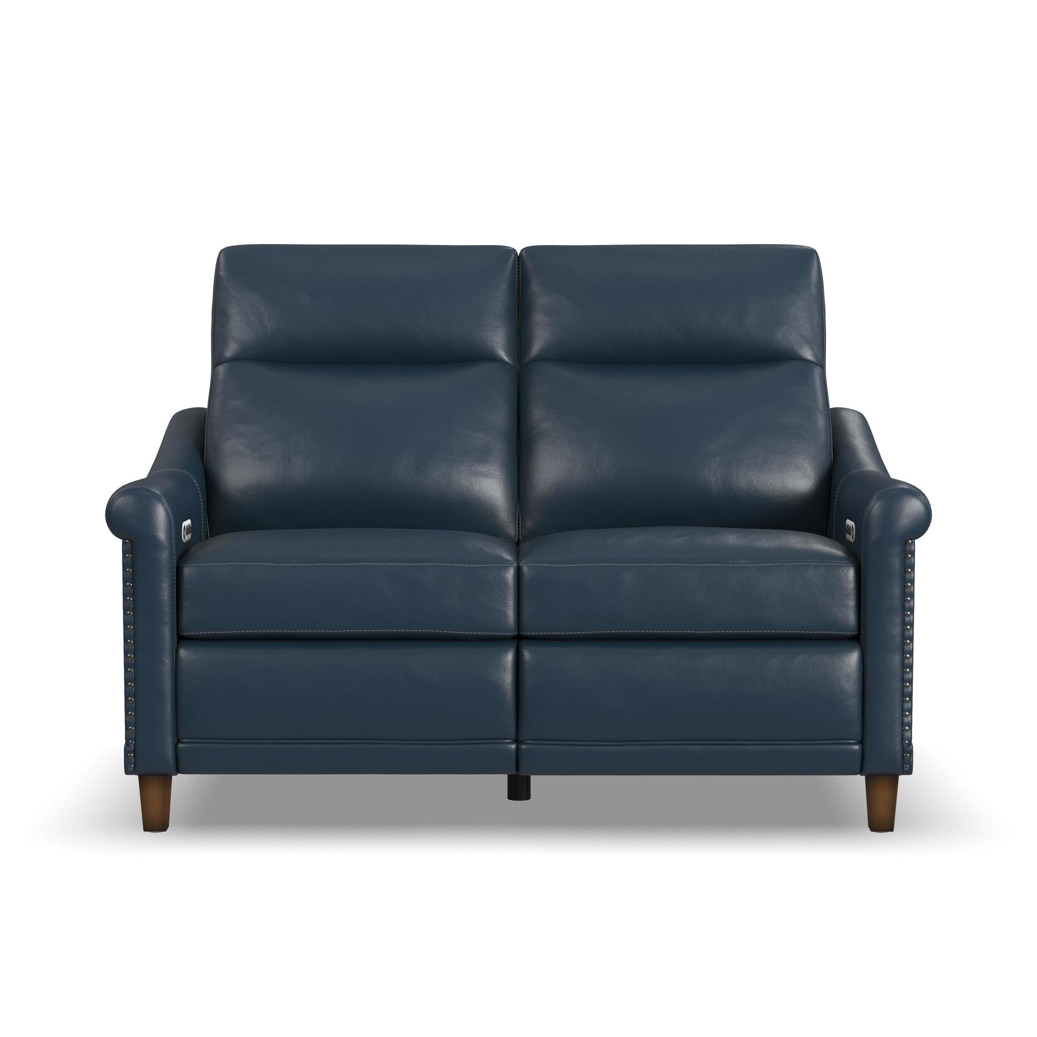 Elizabeth Sea Leather Power Recliner with Power Headrest