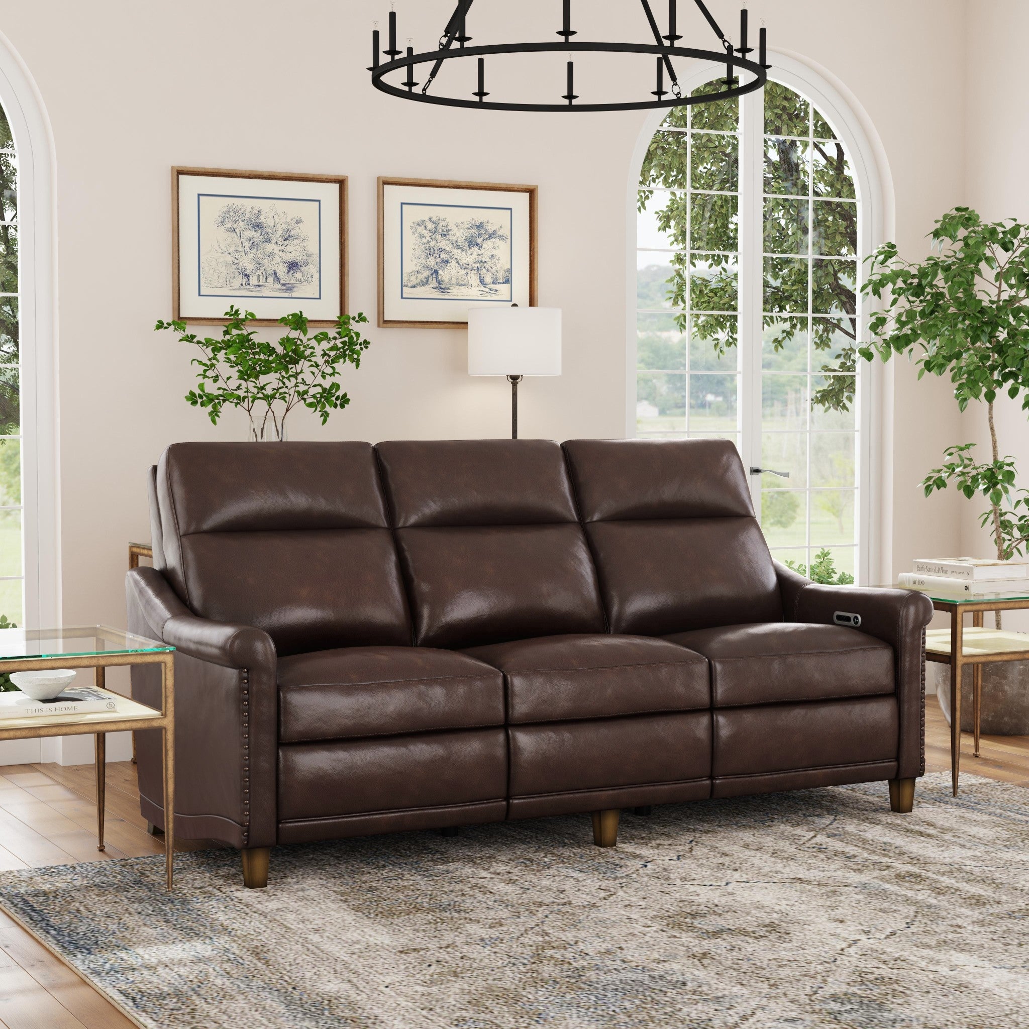 Elizabeth Leather Power Recliner with Power Headrest