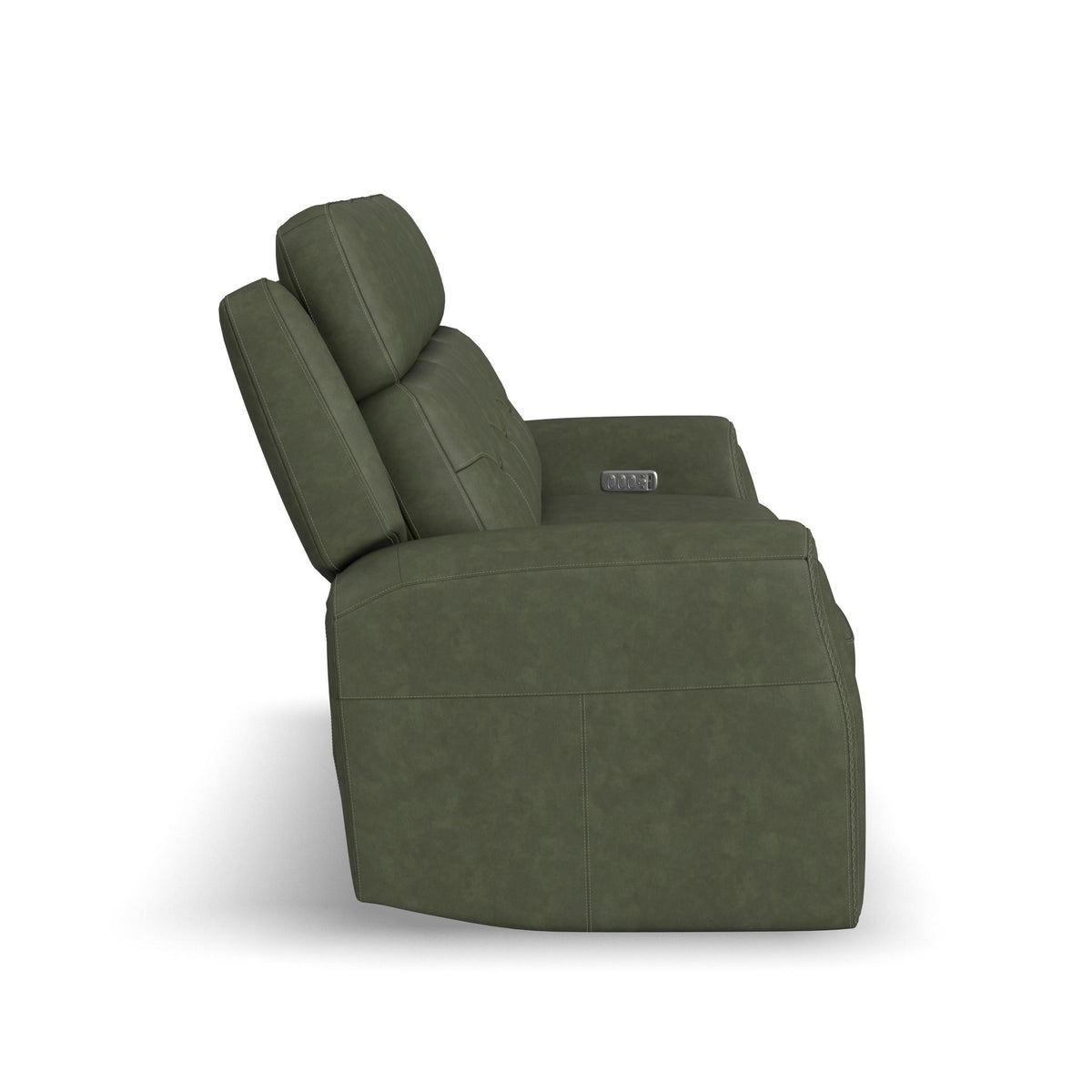 Felix Leather Power Reclining Sofa with Power Headrest, Lumbar, Heat & Massage