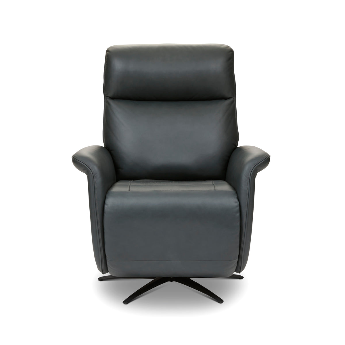Haven Leather Power Swivel Recliner with Power Headrest, Lumbar, Heat, Massage & Ventilation
